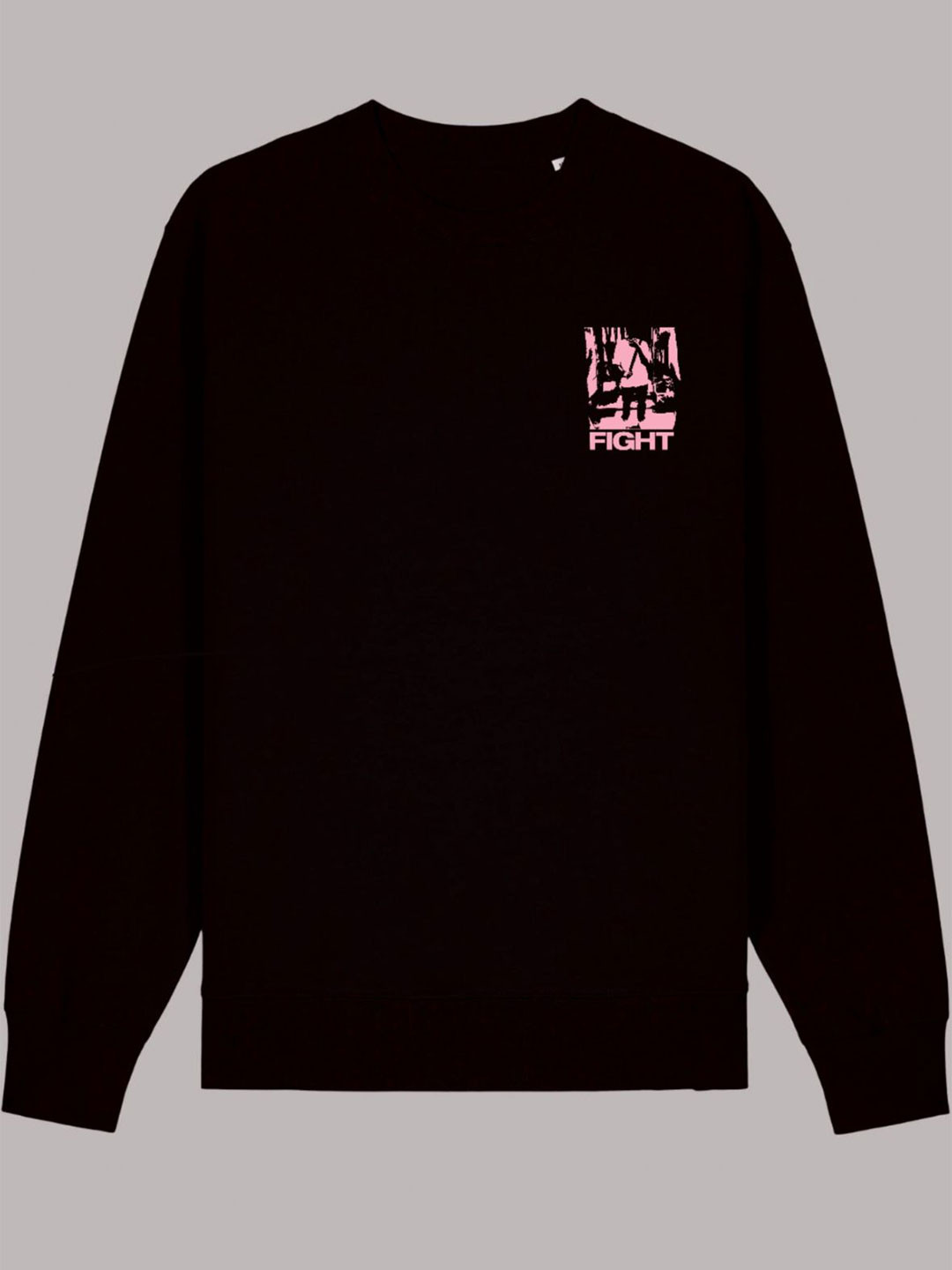 

TheBTclub Men Printed Pullover Sweatshirt, Black