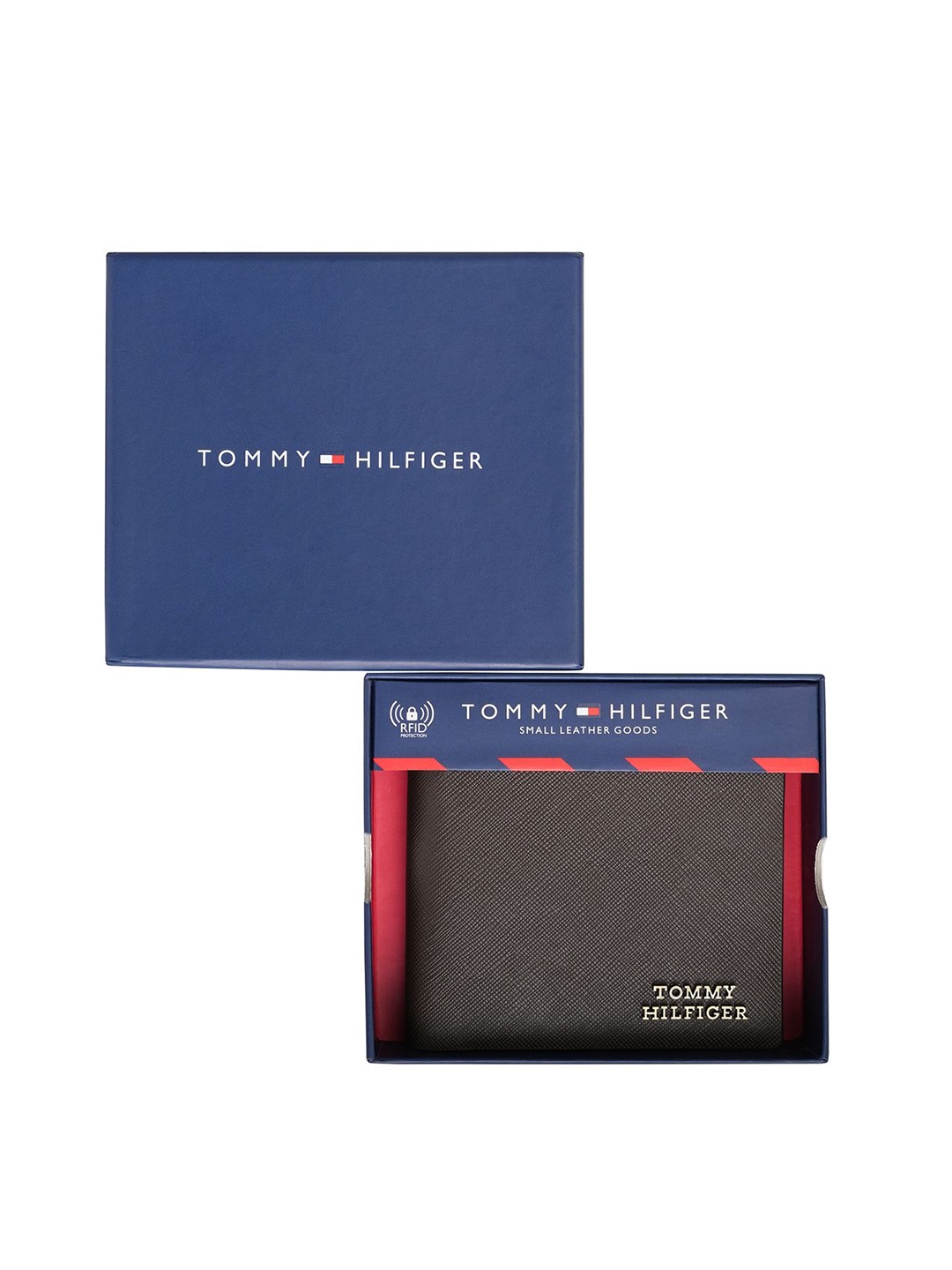 

Tommy Hilfiger Men Leather Two Fold Wallet, Brown