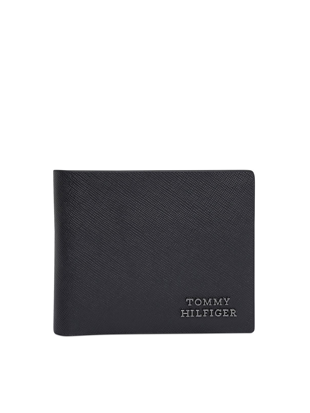

Tommy Hilfiger Men Leather Two Fold Wallet, Black