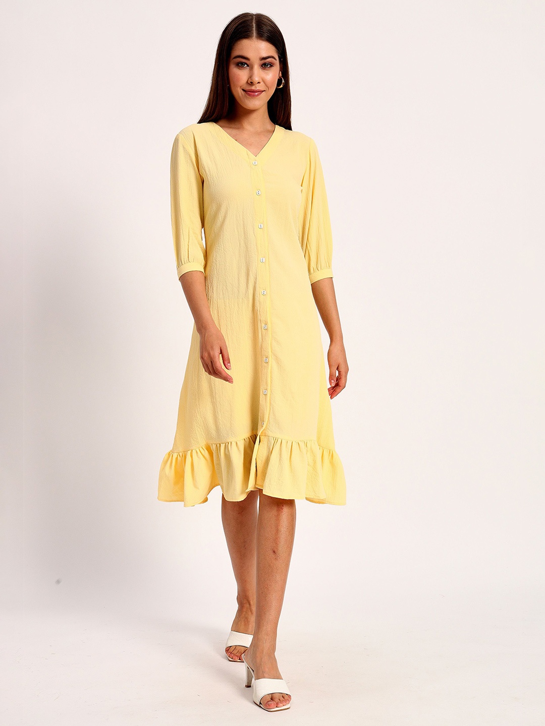 

Peikh A-Line Dress, Yellow