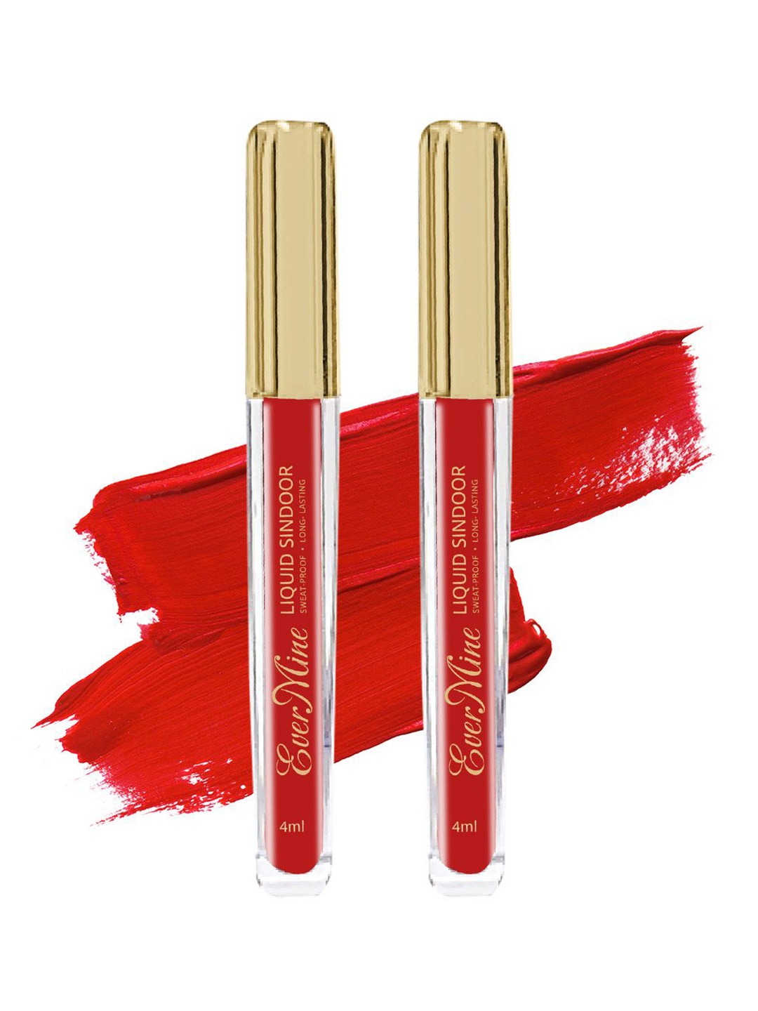 

Hilary Rhoda Ever Mine Set Of 2 Liquid Sindoor - 4 ml Each - My Red