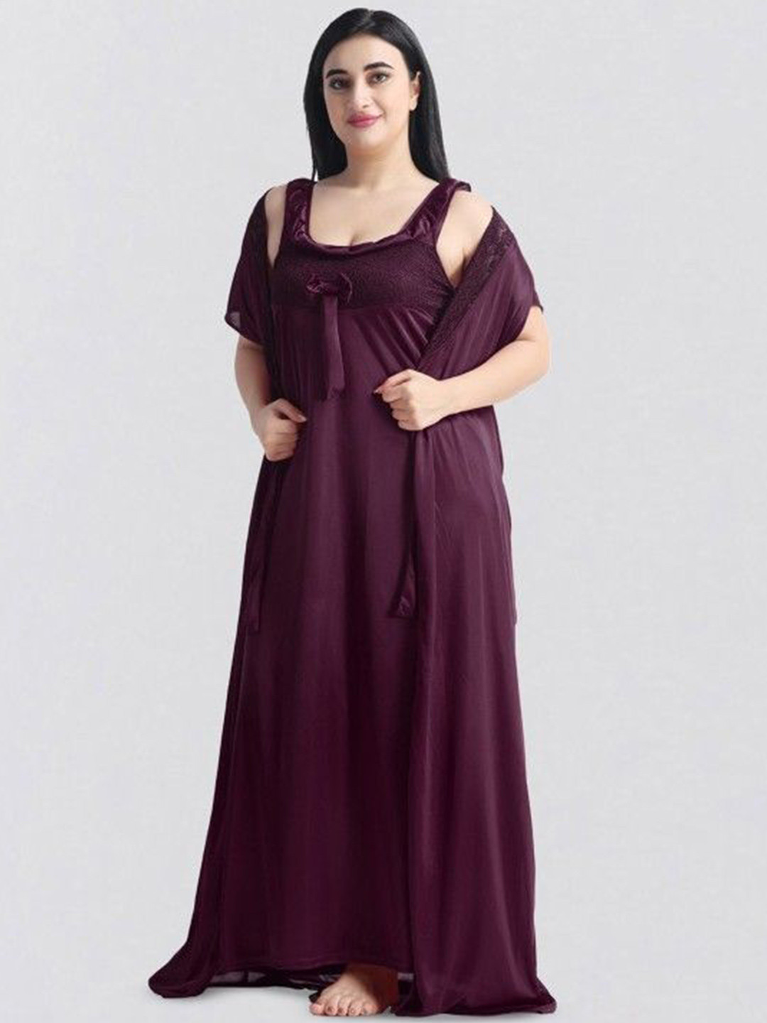 

Softwrap Maxi Nightdress, Purple