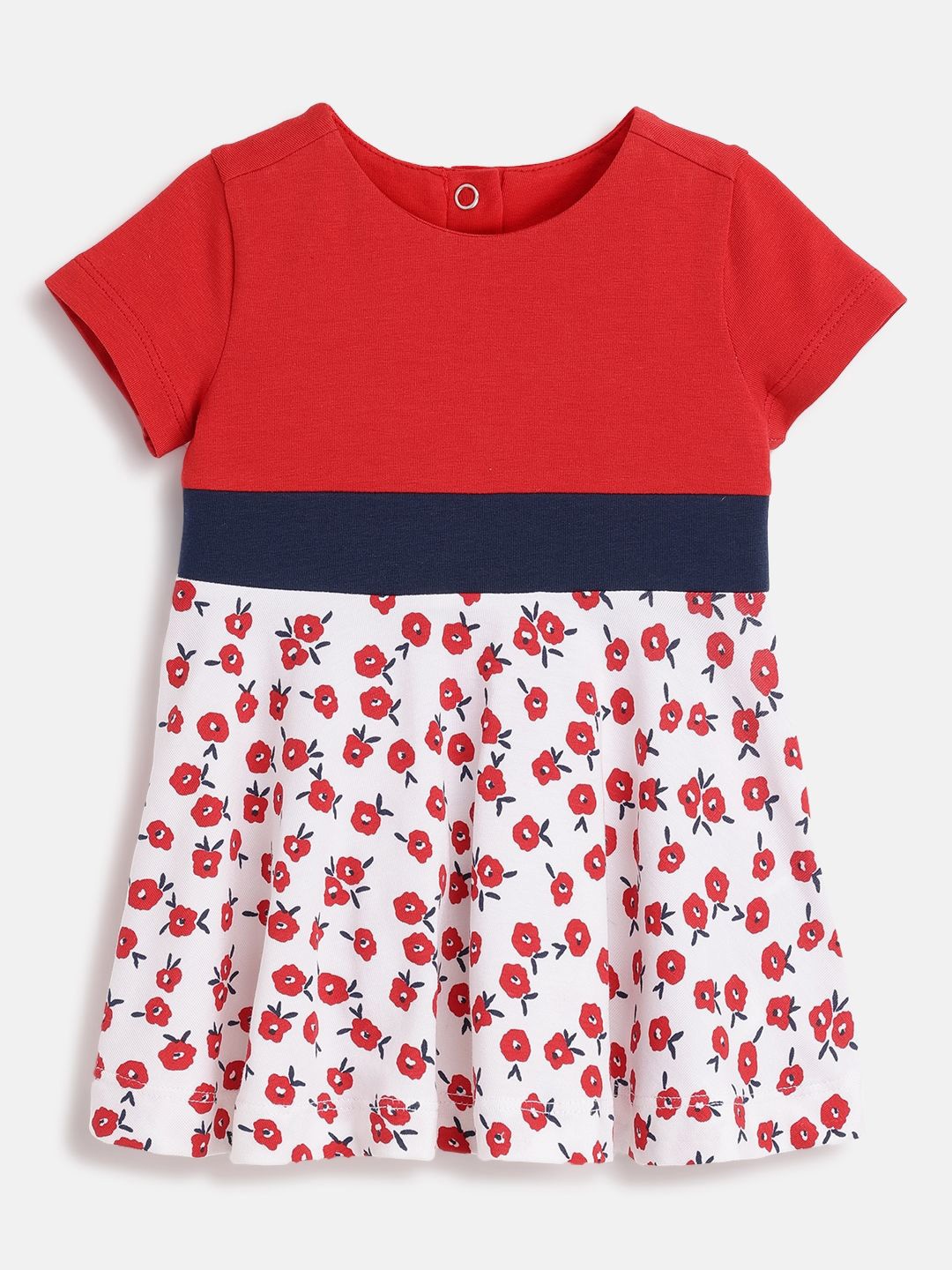 

Chicco Floral Print A-Line Dress, Red