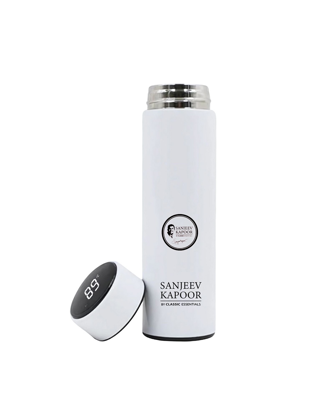 

Classic Essentials Enigma Stainless Steel Insulated Bottle with LED Display 500 ml Flask, White