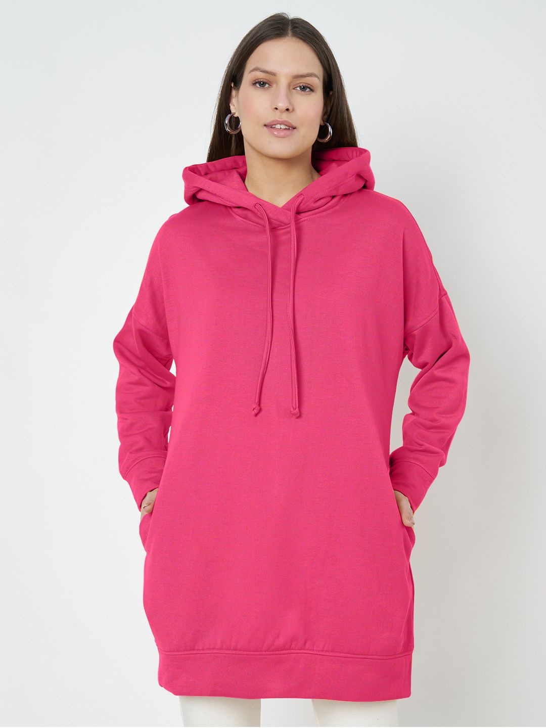 

BRINNS Women Hooded Sweatshirt, Magenta