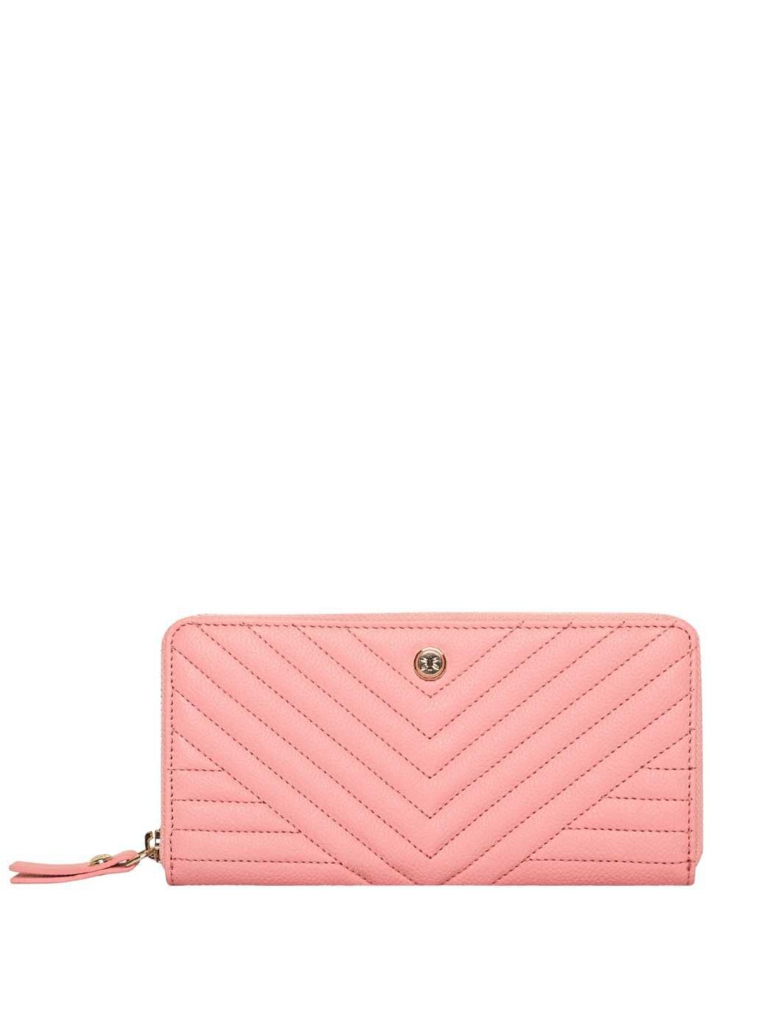 

RI2K LONDON Women Leather Zip Around Wallet, Pink