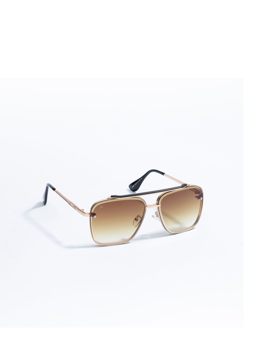 

Urban Monkey Unisex Rectangle Sunglasses with UV Protected Lens, Gold