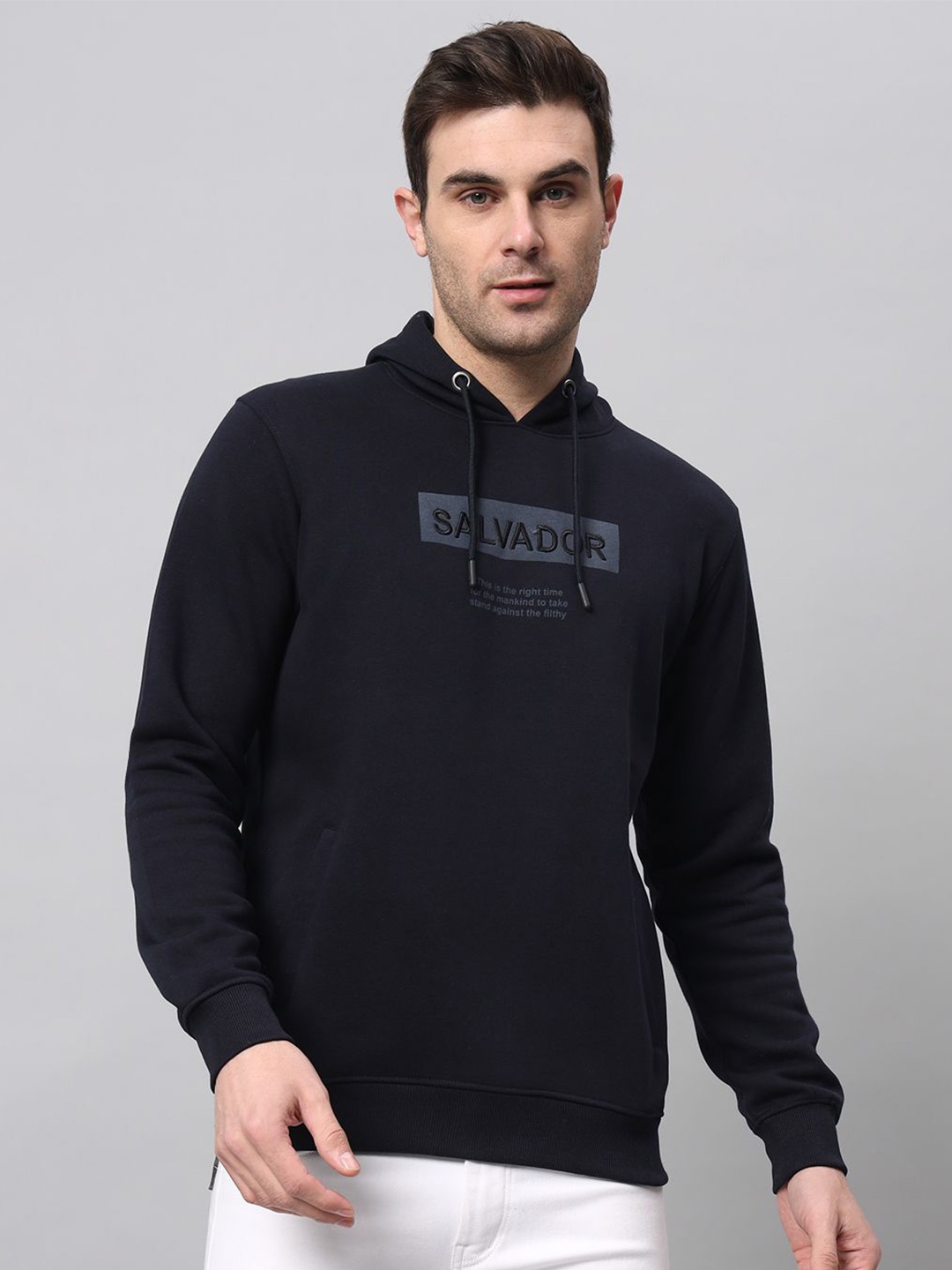 

TMO Men Printed Sweatshirt, Navy blue