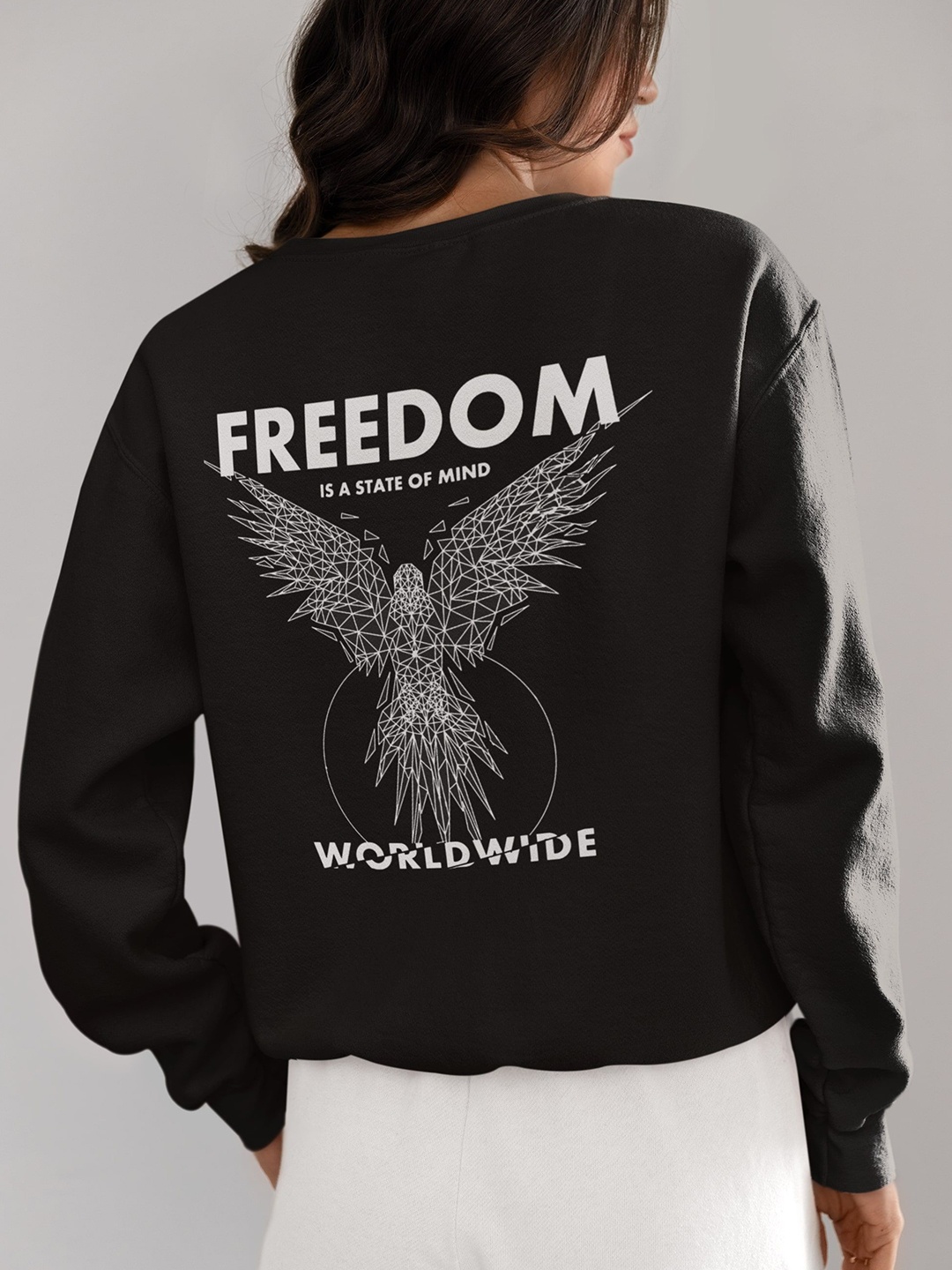 

TheBTclub Women State Of Mind Sweatshirt, Black