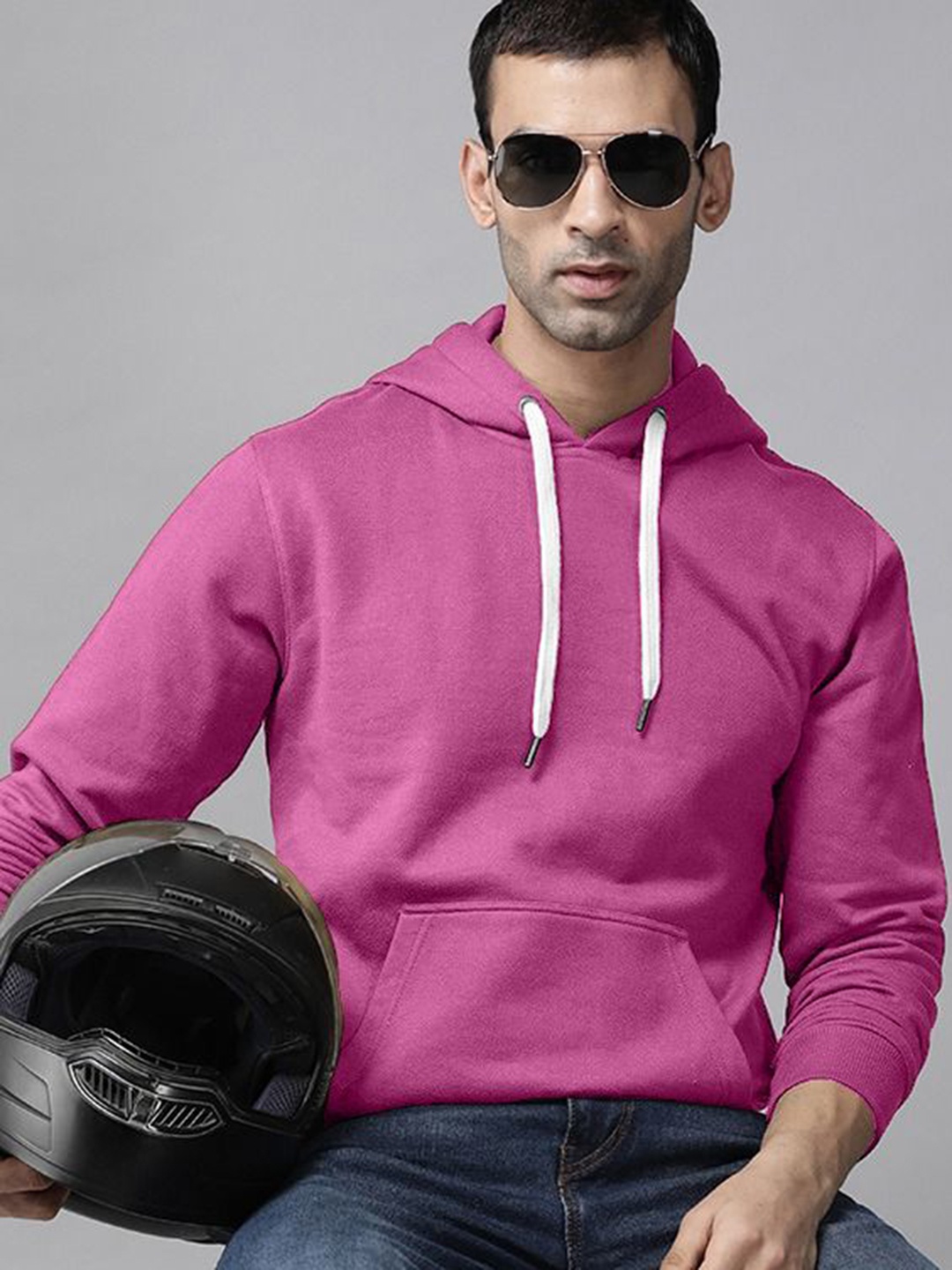 

ELLITI Men Hooded Sweatshirt, Rose gold