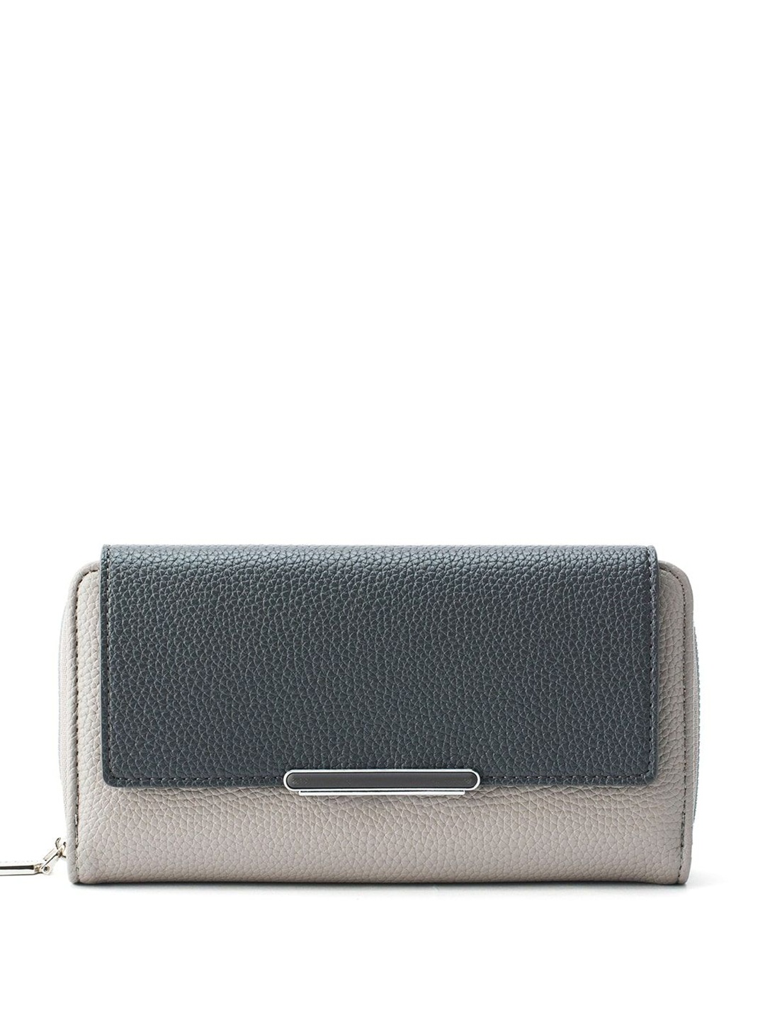 

Lino Perros Women Colourblocked Three Fold Wallet, Grey