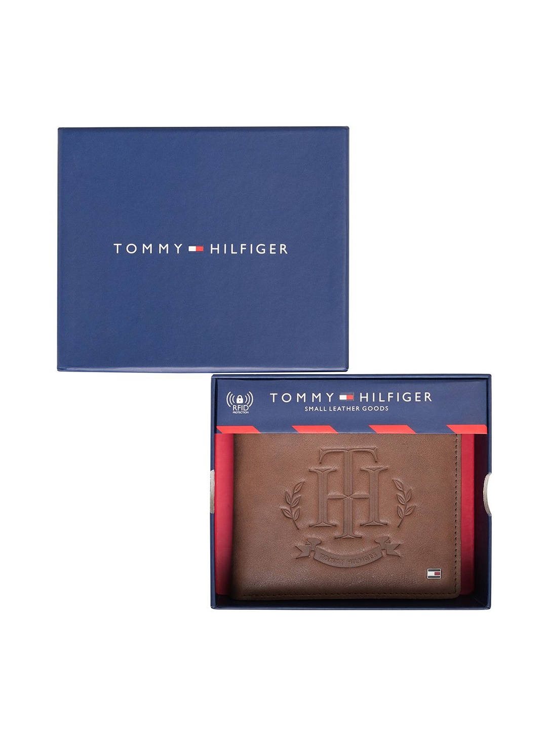 

Tommy Hilfiger Men Leather Two Fold Wallet, Tan