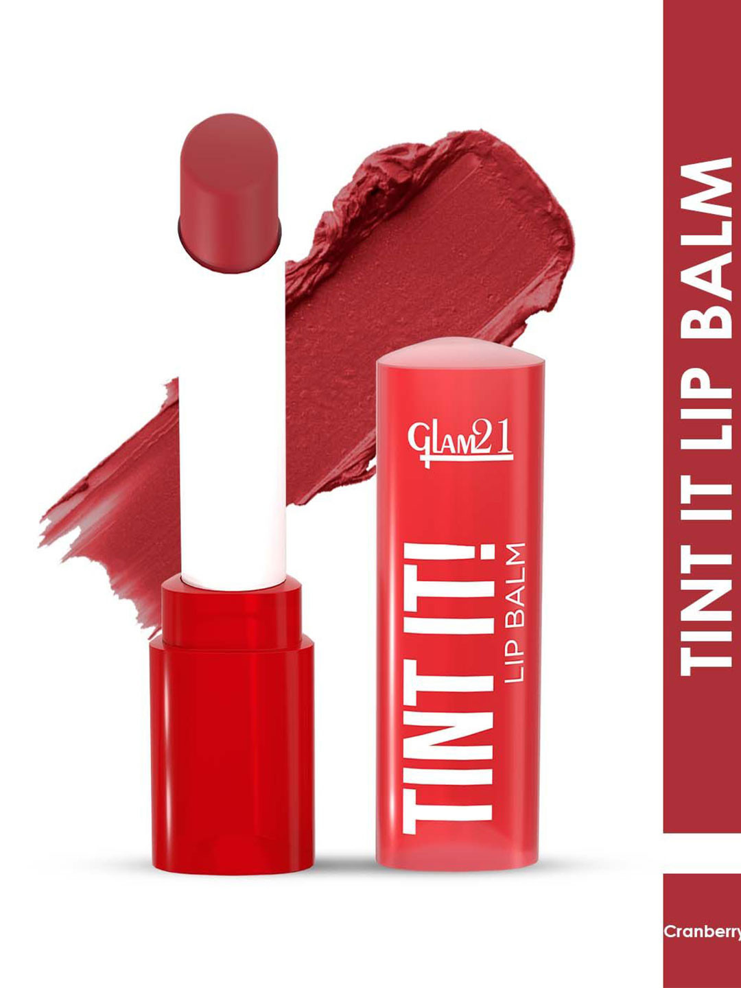 

GLAM21 Tint It SPF15 Lip Balm With Vitamin E 3.5g - Cranberry 02, Red