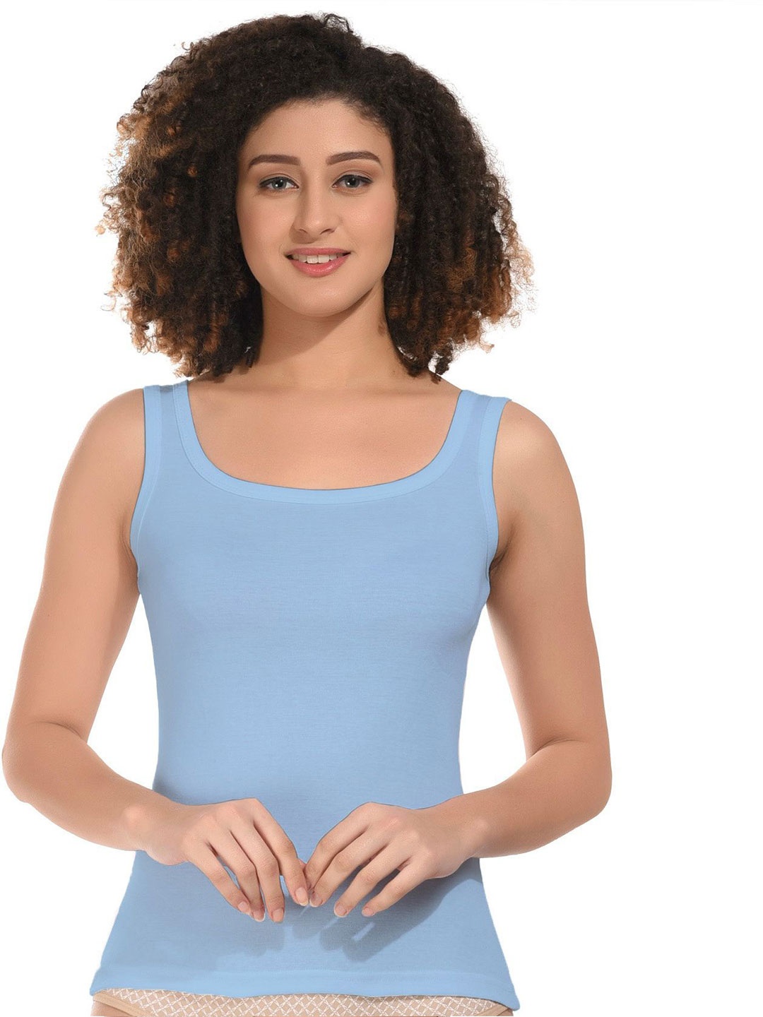 

BODYMIST Cotton Tank Top, Blue