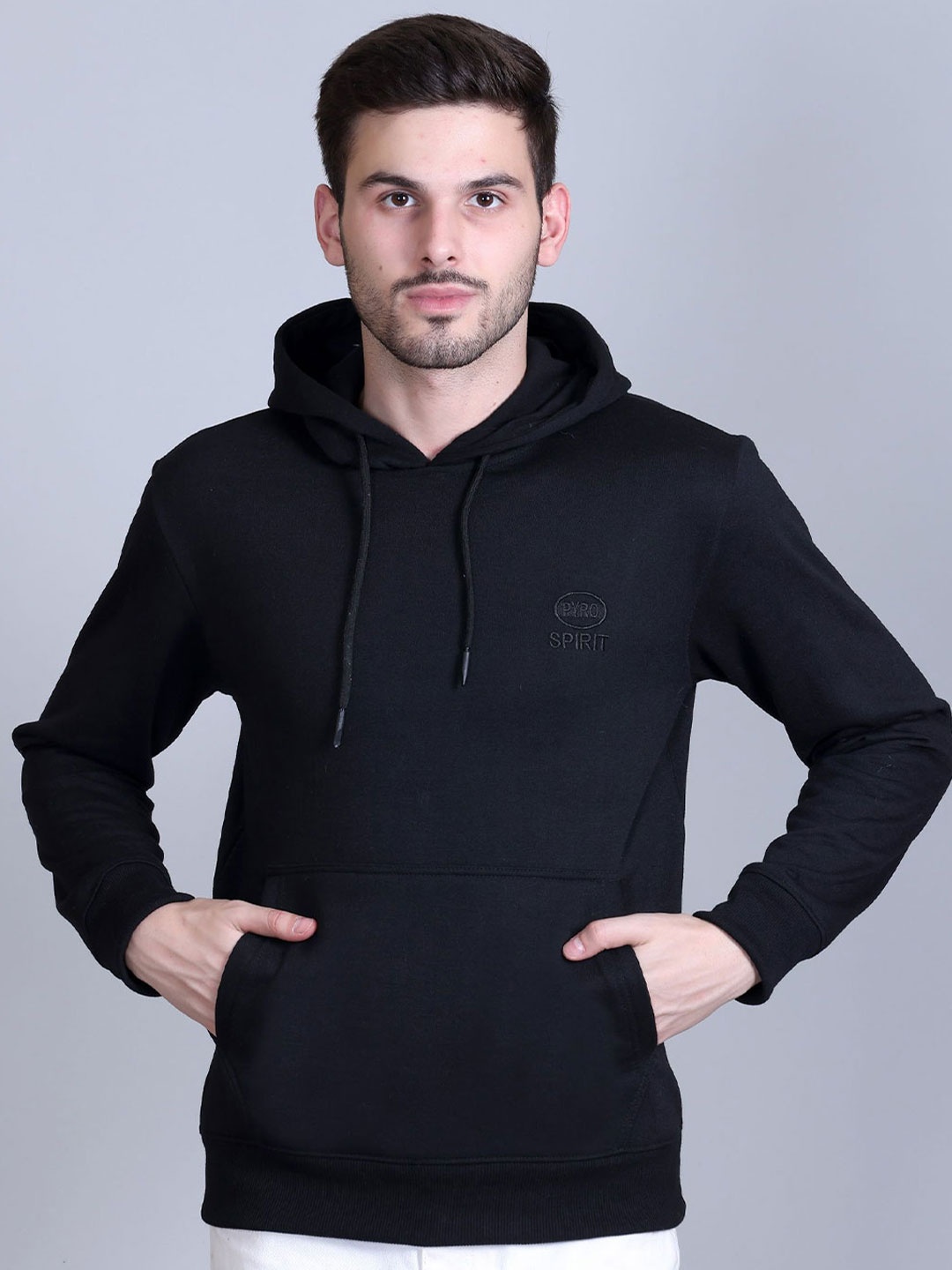 

PYRO SPIRIT Men Hooded Sweatshirt, Black