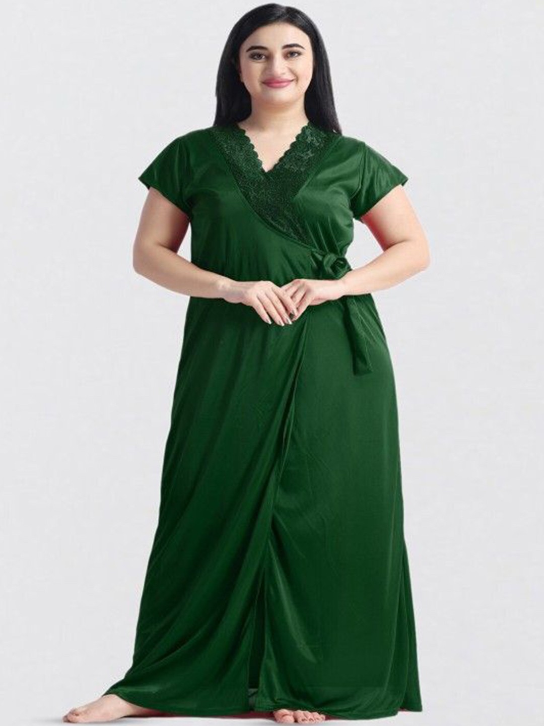 

Xivir Women Maxi Nightdress, Green