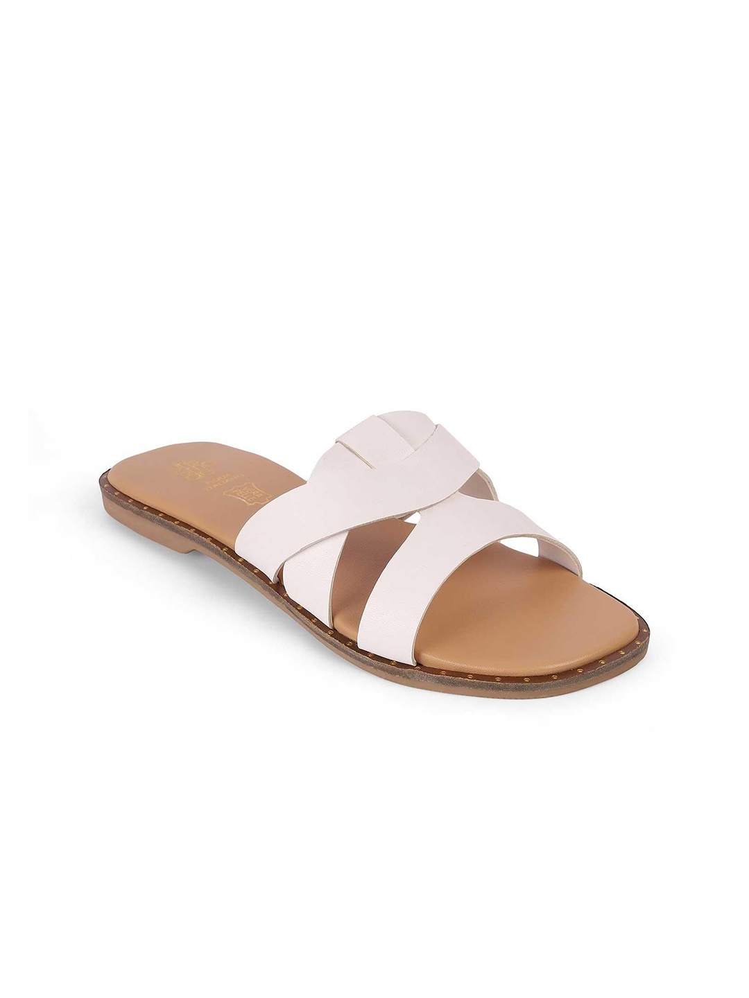 

Tresmode Women Open Toe Flats, White