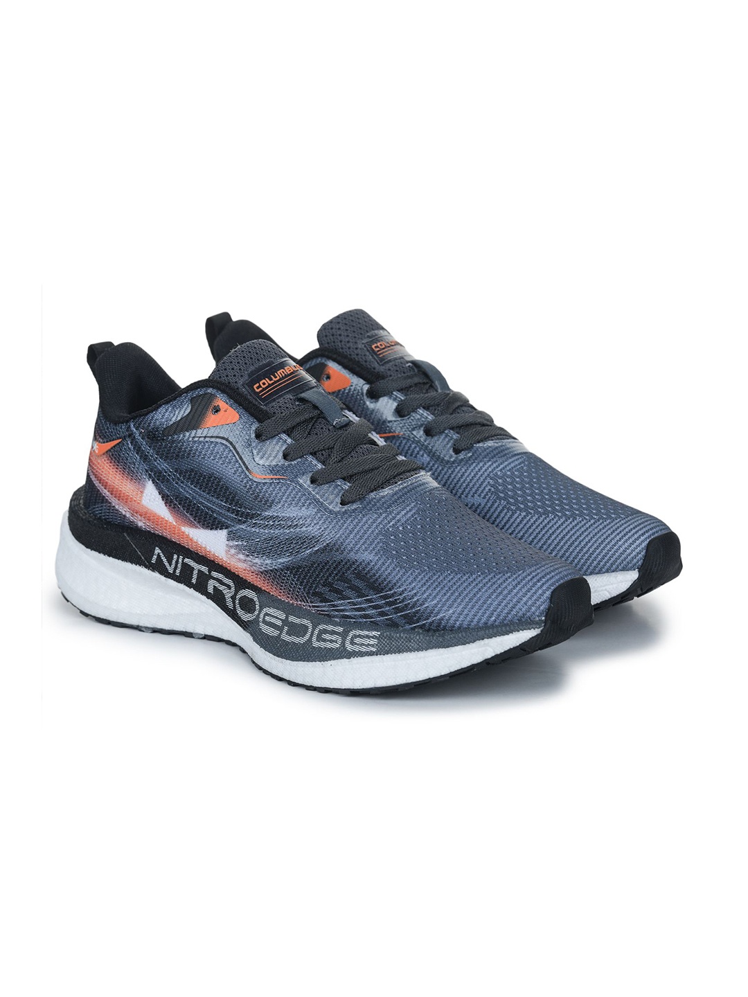 

Columbus Men Mesh Running Non-Marking Shoes, Grey