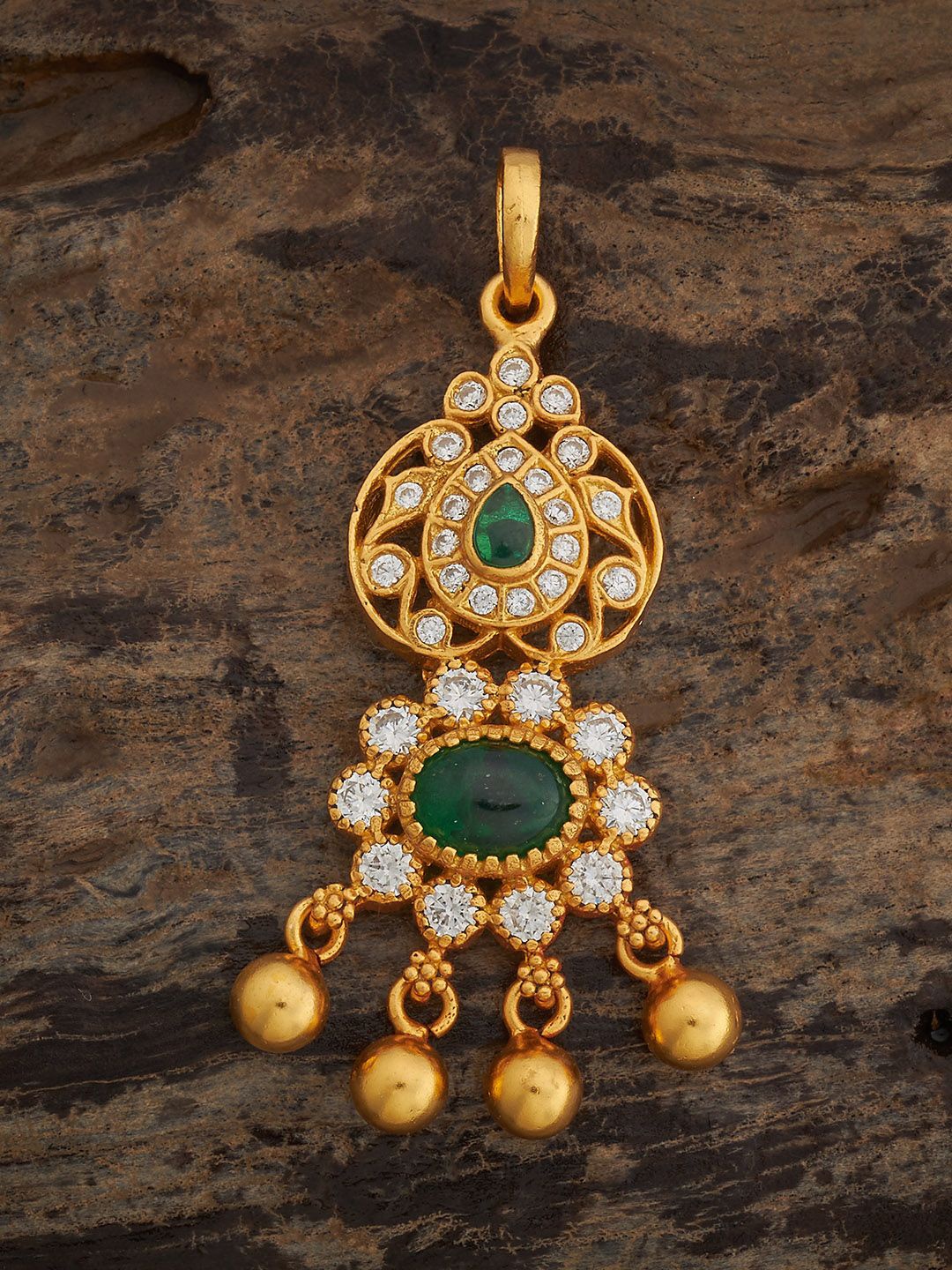 

Kushal's Fashion Jewellery Gold-Plated Teardrop Shaped Pendants