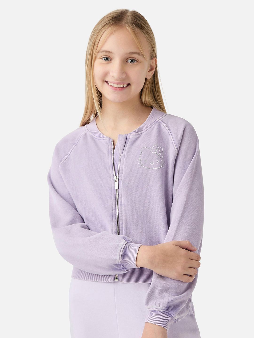 

Juniors by Babyshop Girls Embellished Sweatshirt, Purple