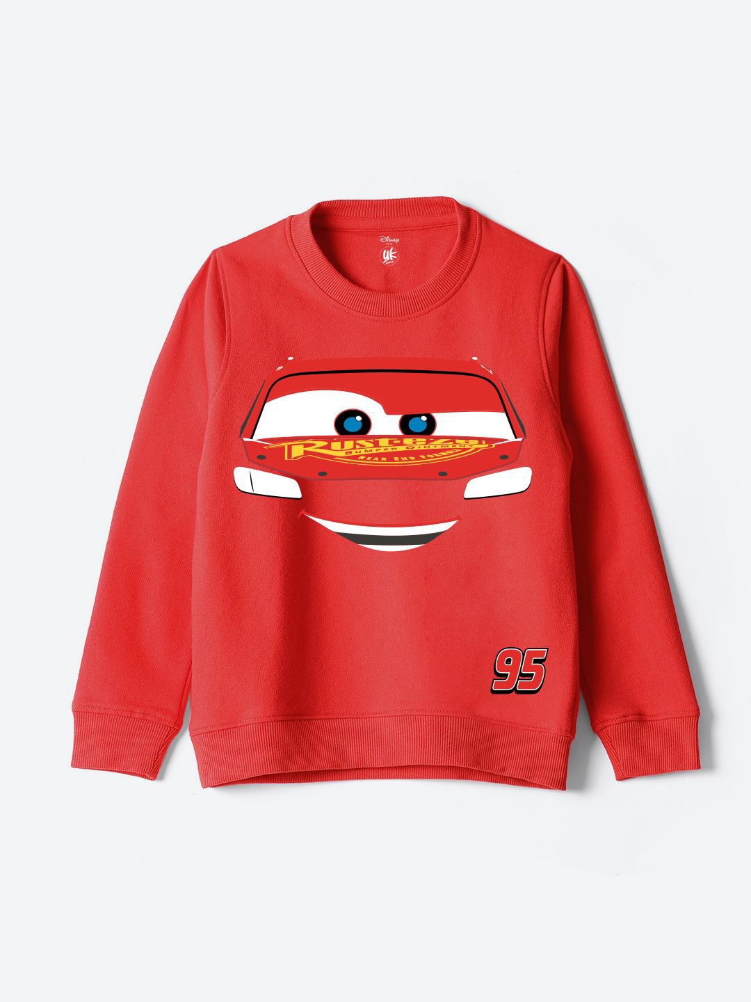 

YK Disney Boys Cars Printed Sweatshirt, Red