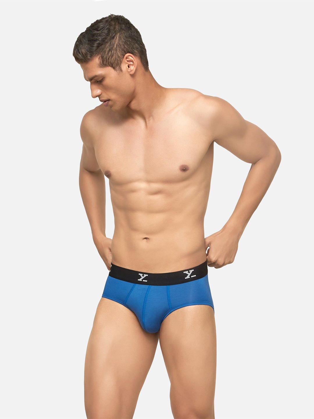 

XYXX Men Mid-Rise Ace Modal Briefs Blue RoyaleXYBRF06