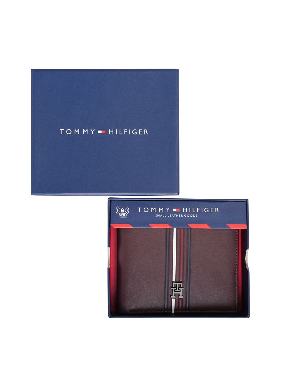 

Tommy Hilfiger Men Leather Two Fold Wallet, Maroon