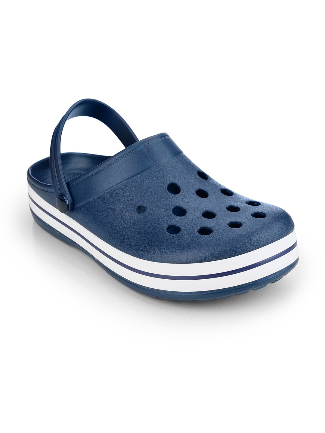 

Hoppa Men Self Design Clogs, Navy blue