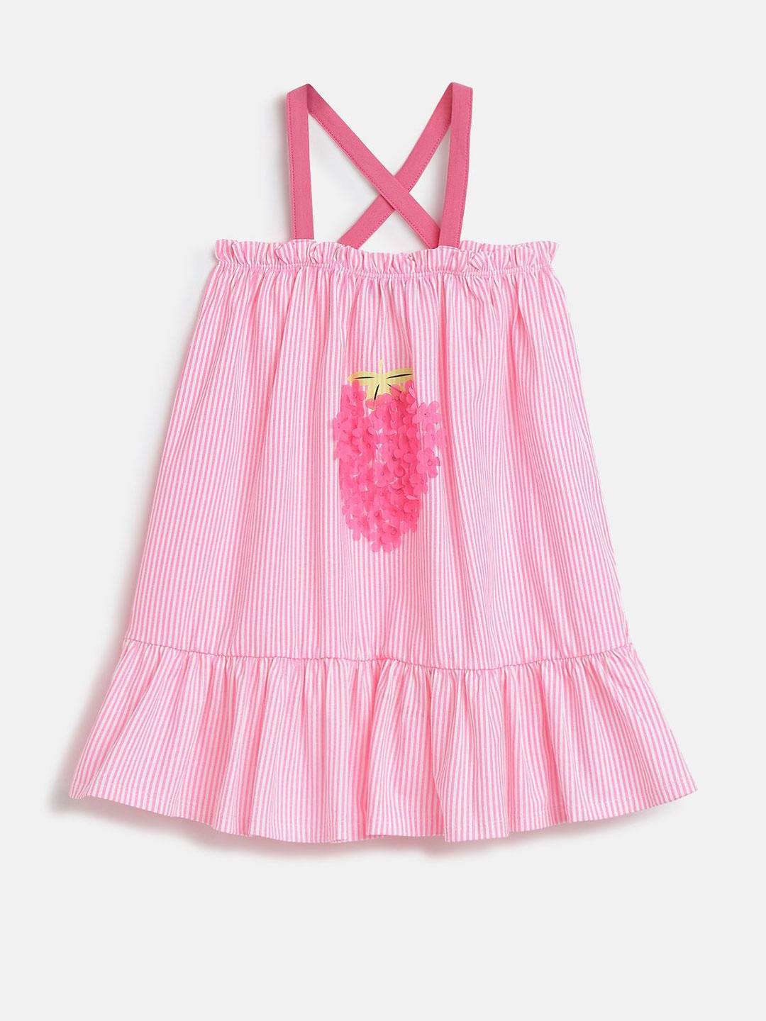 

Chicco Print Halter Neck A-Line Dress, Pink