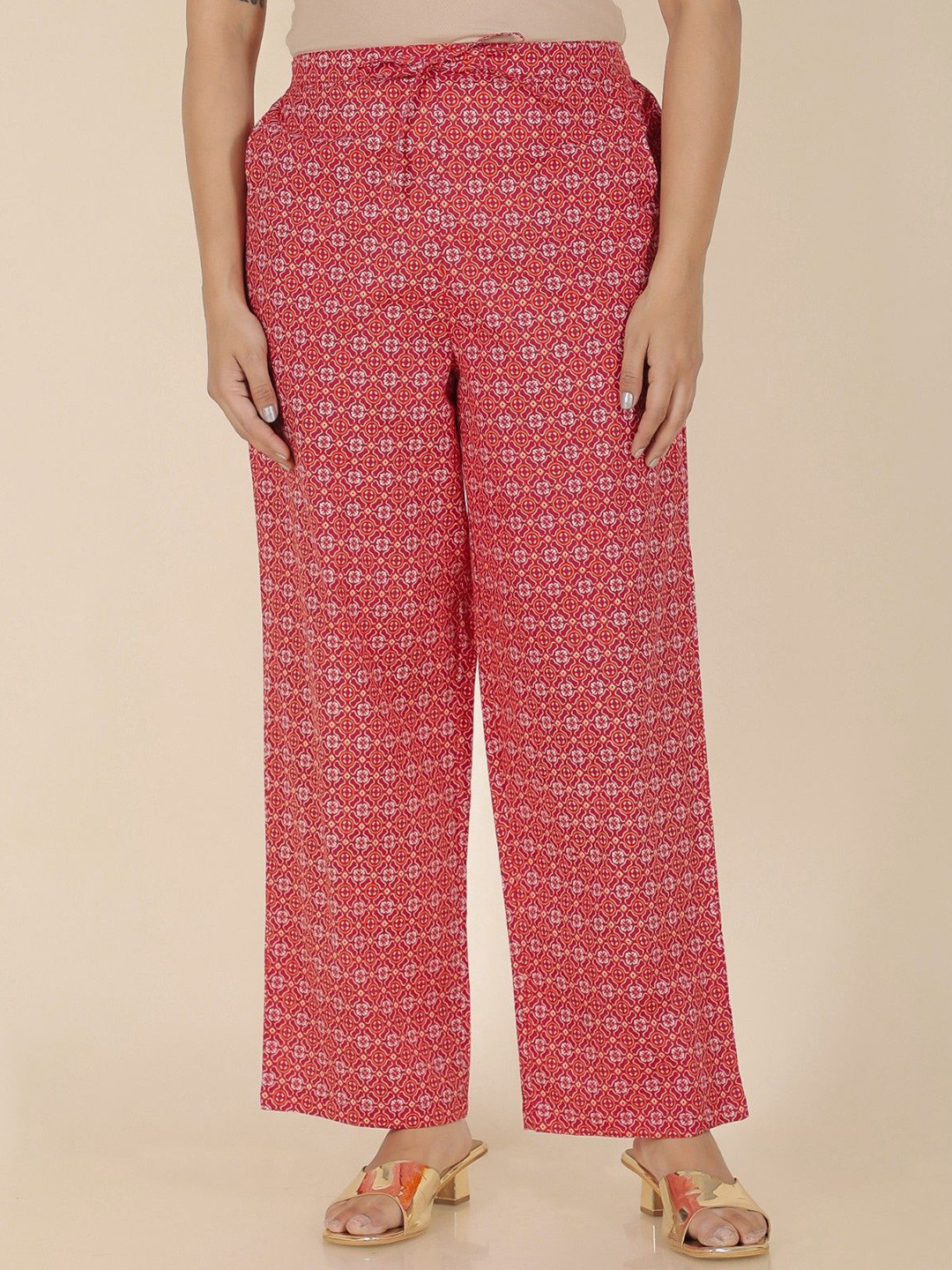 

Aramya Women Printed Ethnic Palazzos, Pink