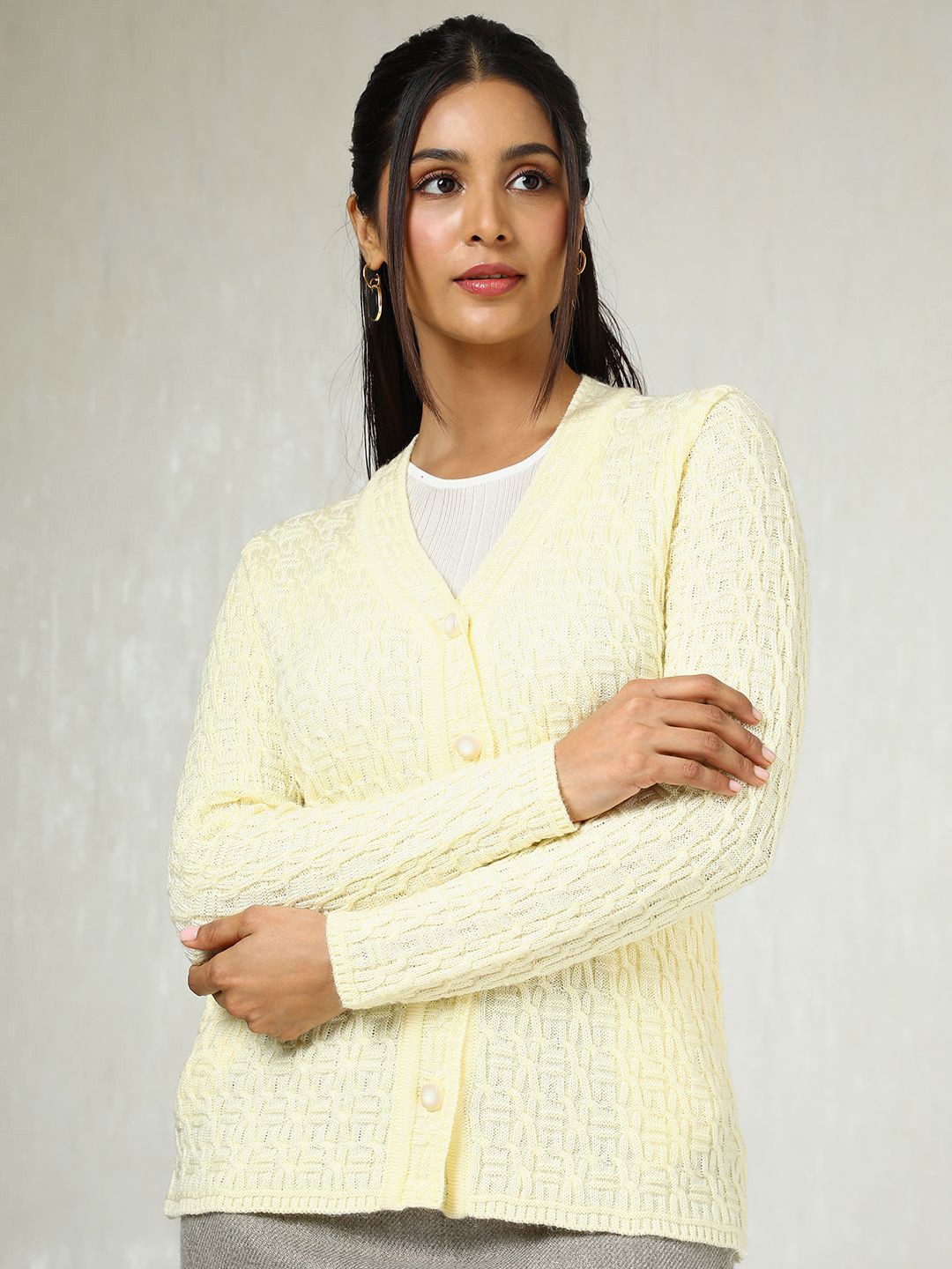 

Soch Women Cardigan, Cream