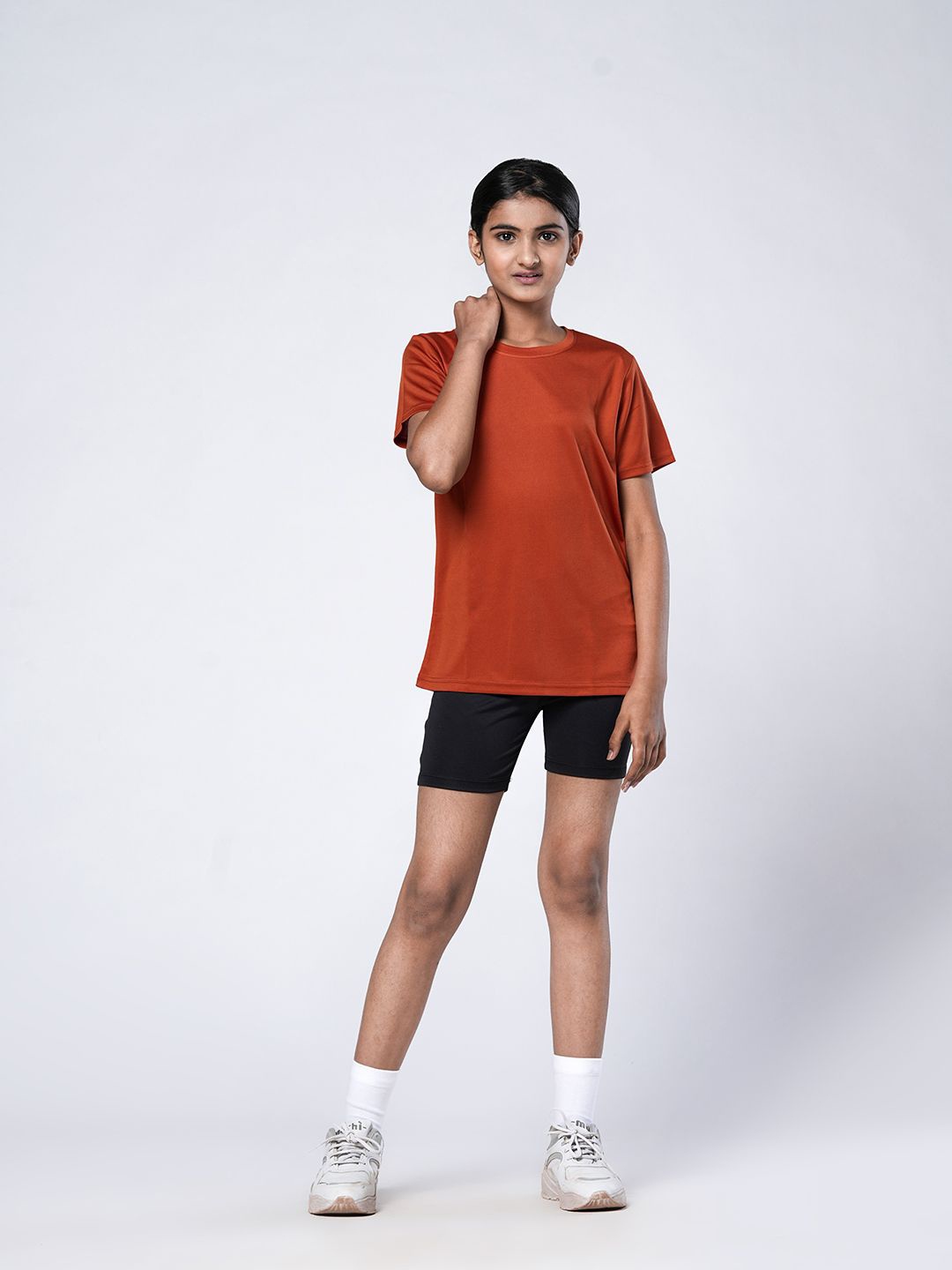 

UMILDO Girls Shirt with Shorts, Copper