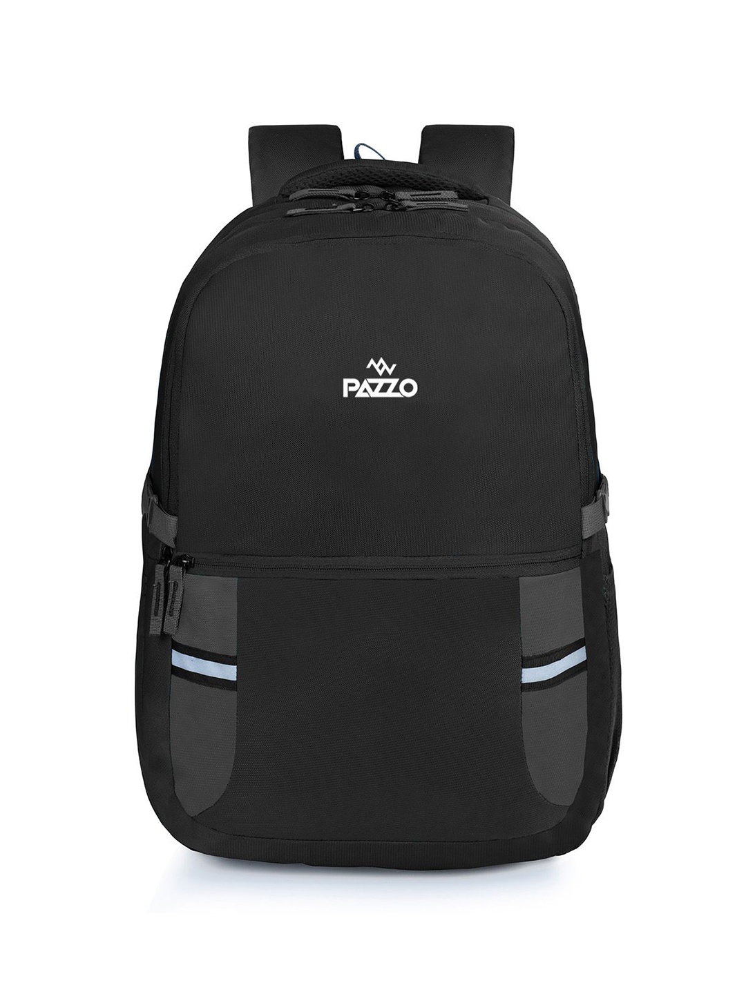 

PAZZO Unisex Brand Logo Printed Backpack, Black