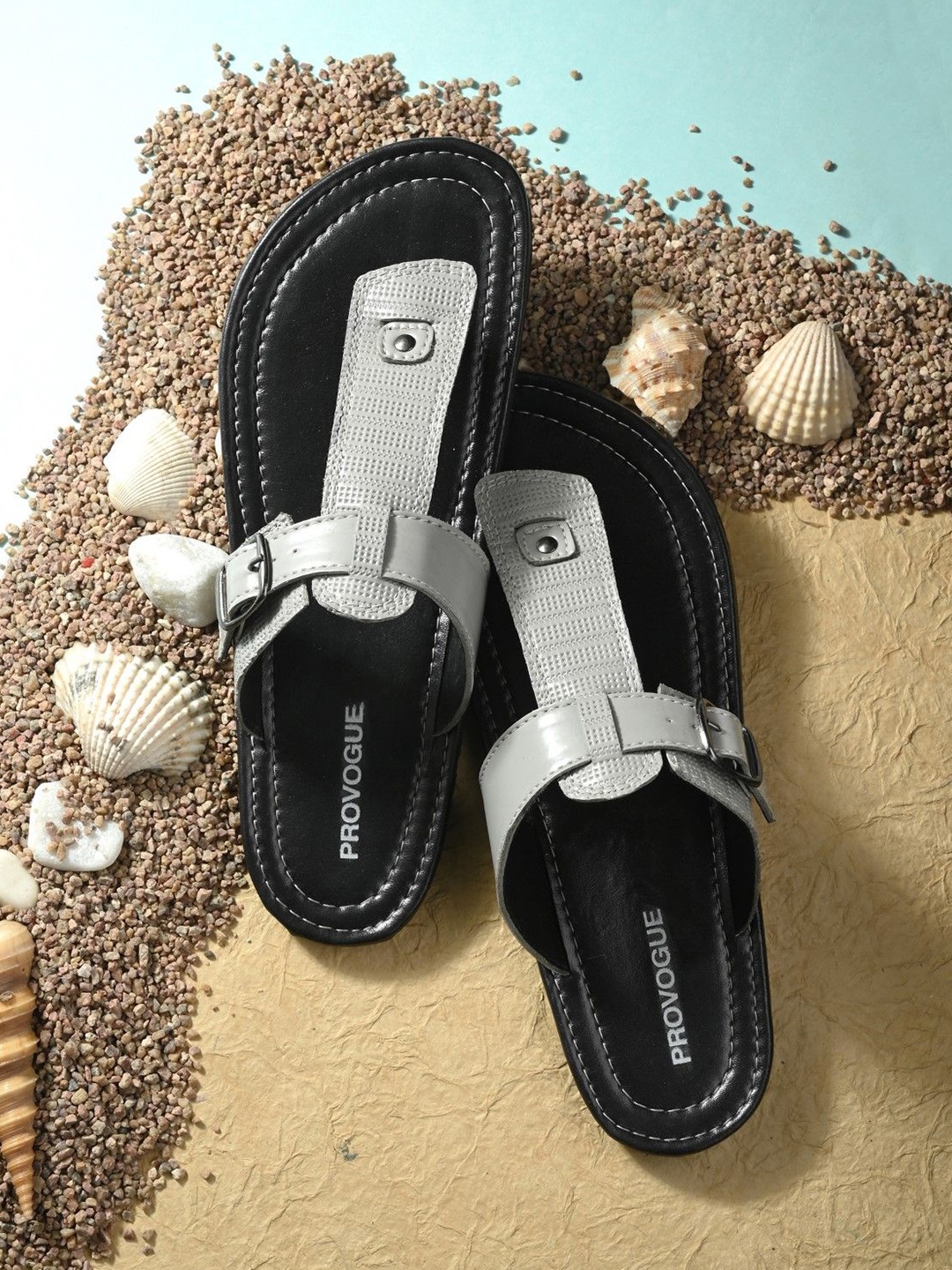 

Provogue Men Comfort Sandals, Grey