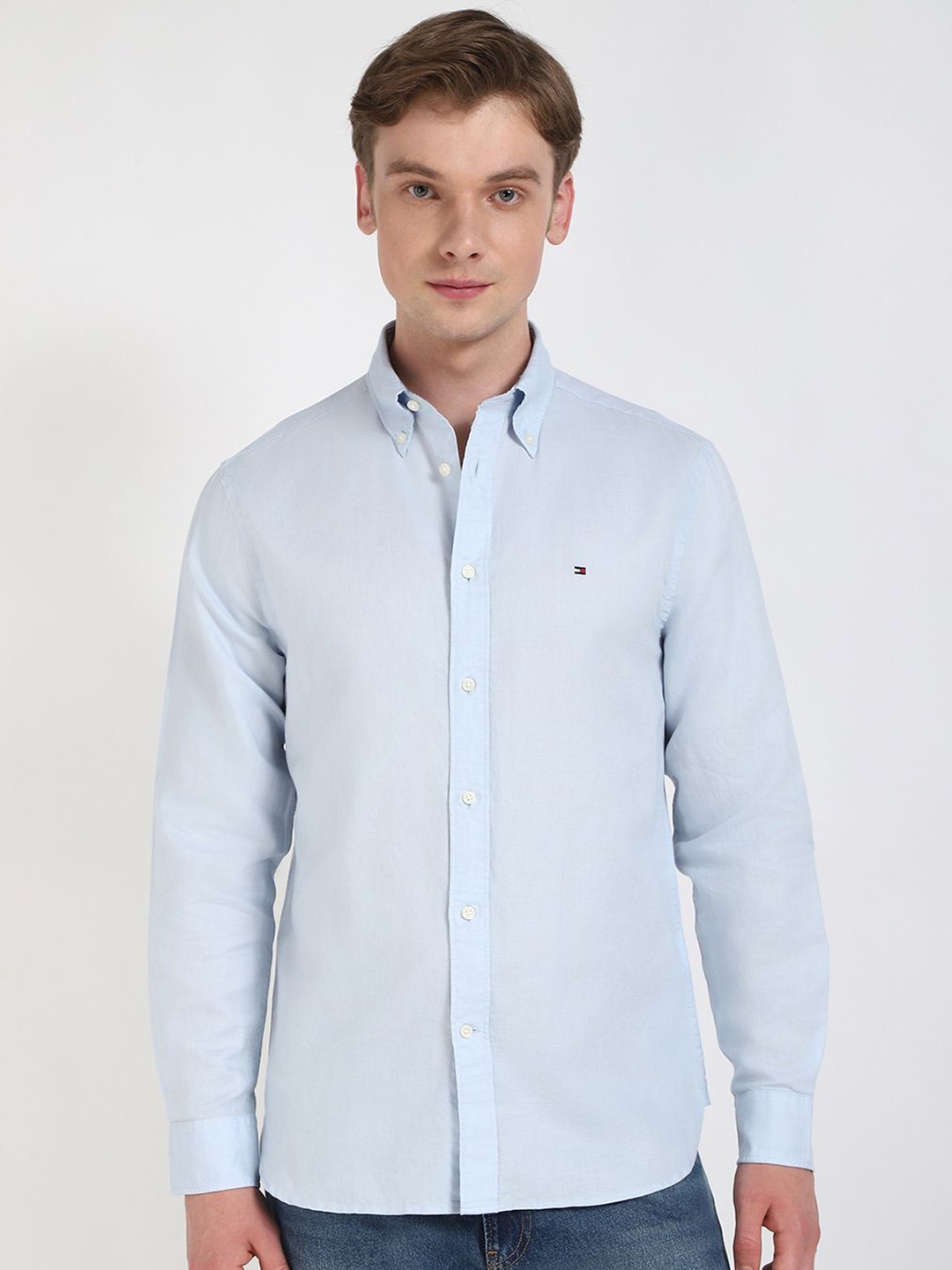 

Tommy Hilfiger Men Opaque Casual Shirt, Blue