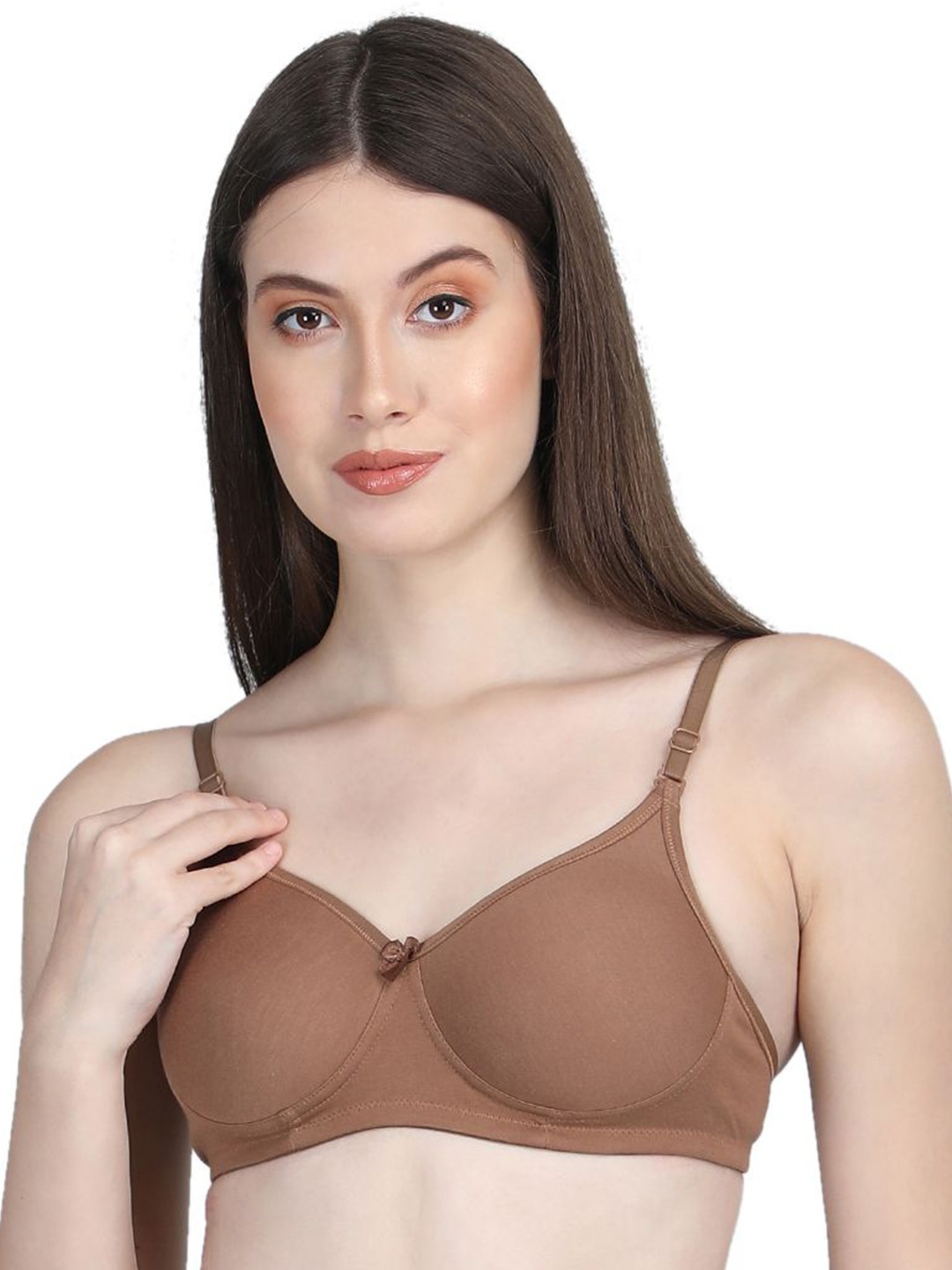 

Flamezia Bra Full Coverage Lightly Padded, Brown