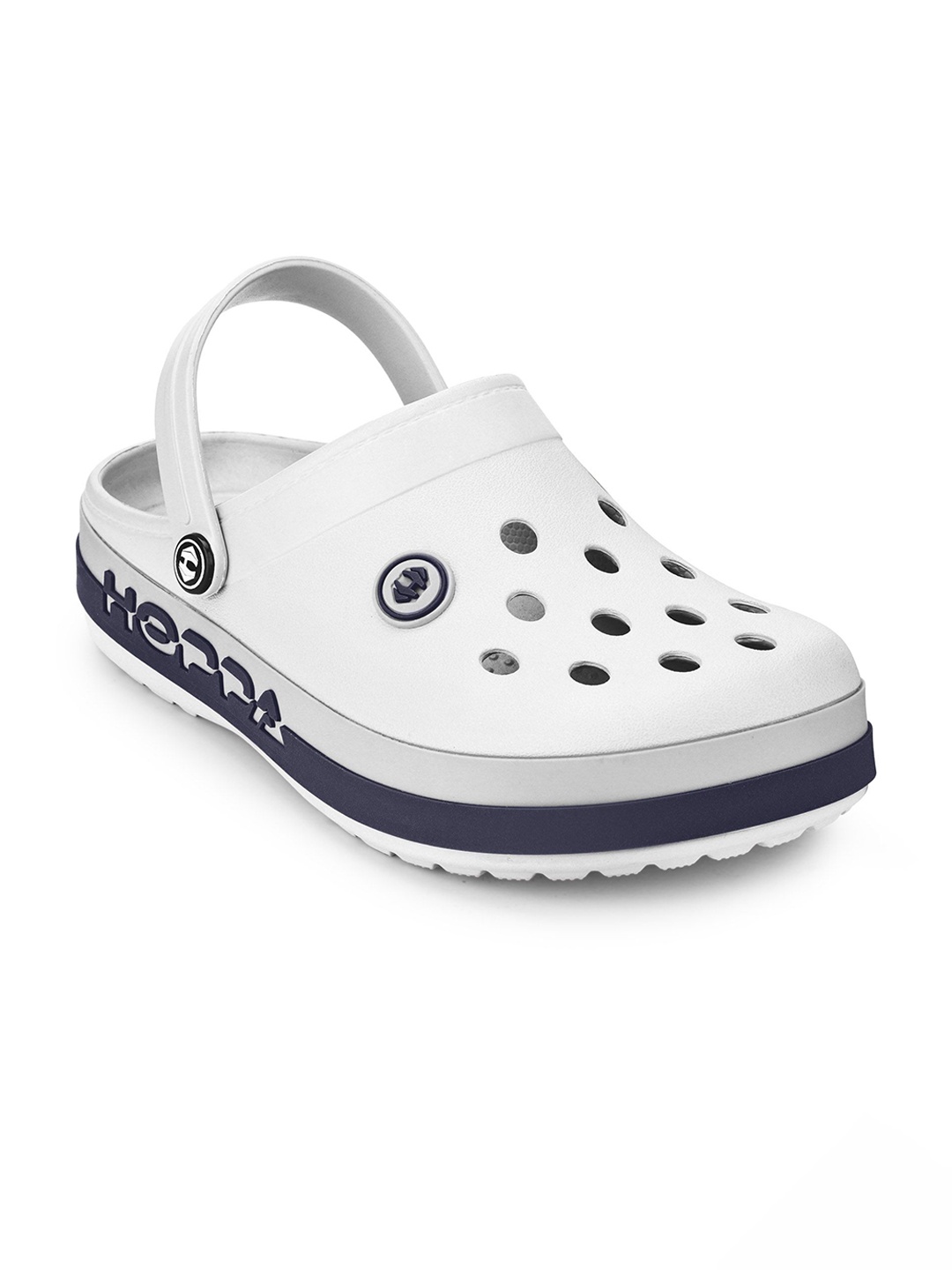 

Hoppa Men Self Design Clogs, White