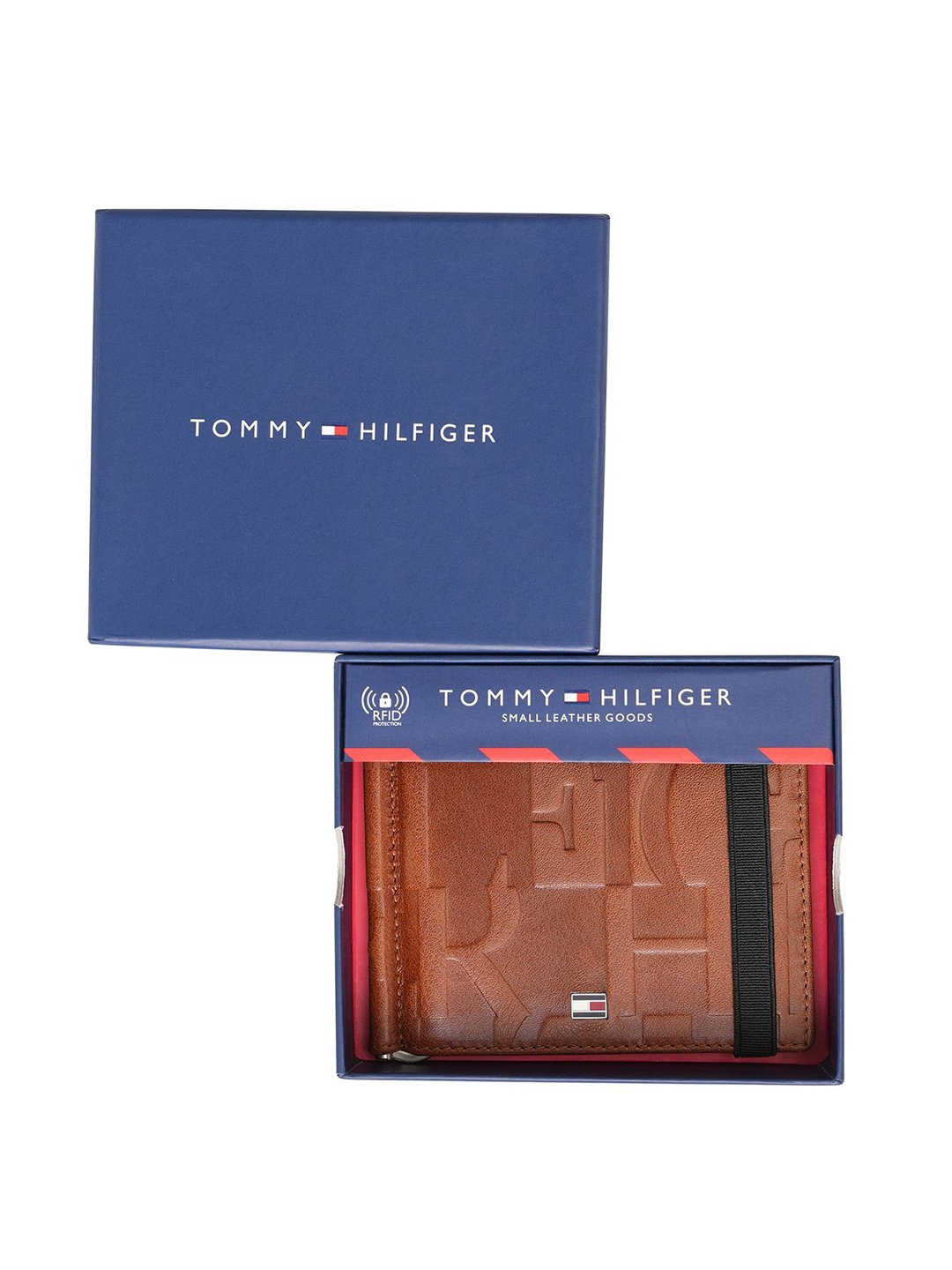 

Tommy Hilfiger Men Leather Money Clip, Tan