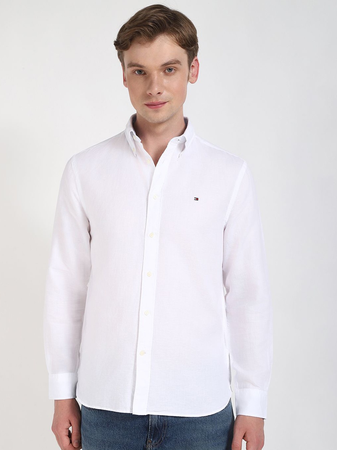 

Tommy Hilfiger Men Opaque Casual Shirt, White