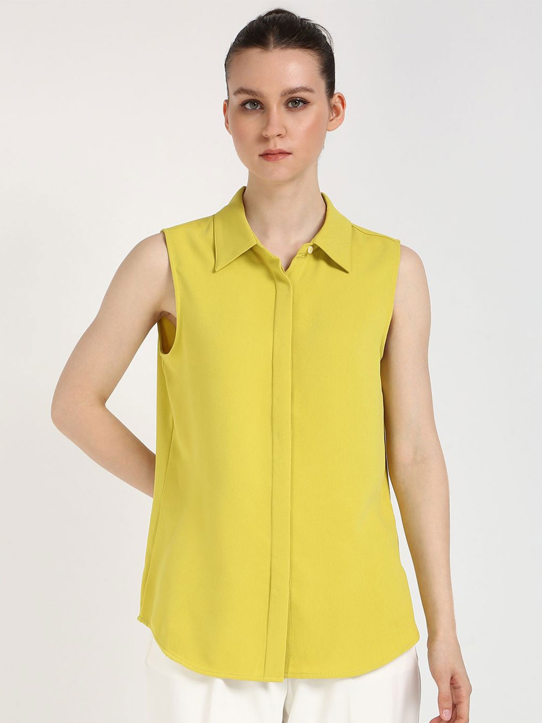 

Calvin Klein Jeans Shirt Style Top, Yellow