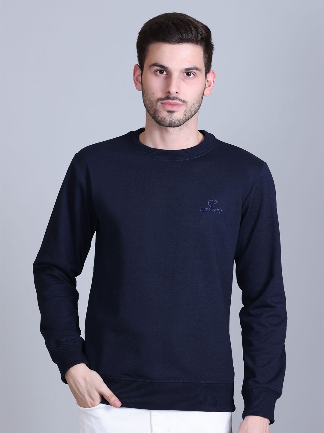 

PYRO SPIRIT Men Sweatshirt, Navy blue