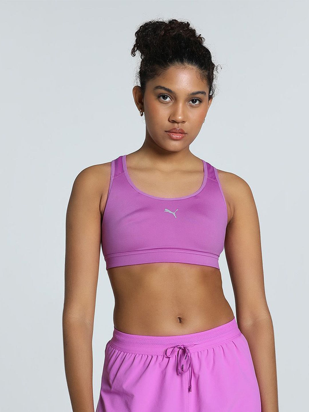 

Puma 4 Keeps Removable Padding Running Bra, Purple