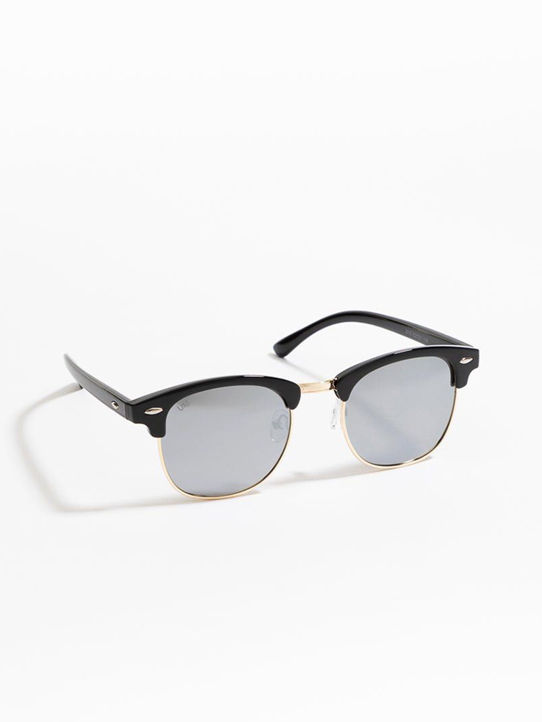

Urban Monkey Unisex Round Sunglasses with UV Protected Lens, Black