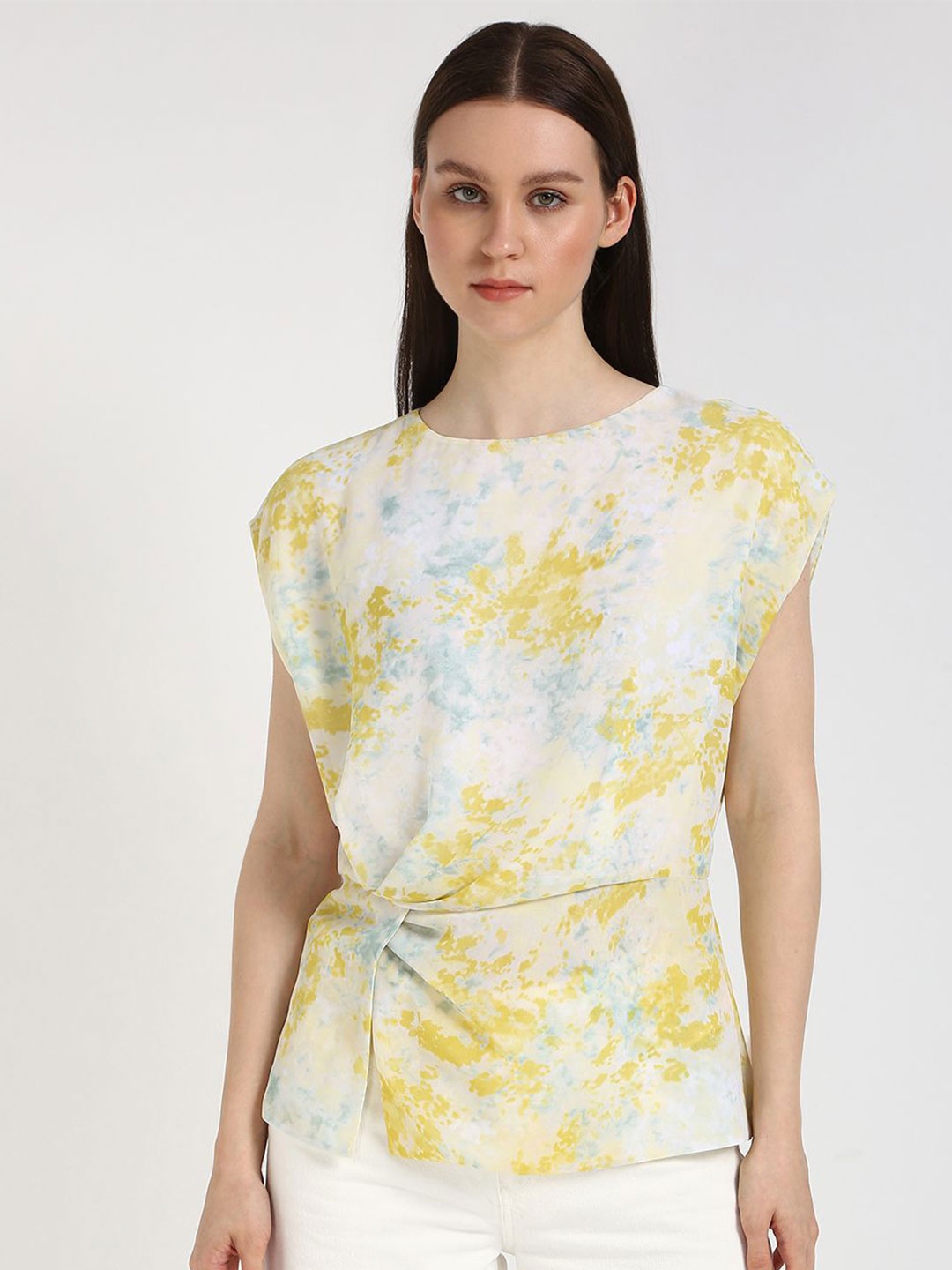 

Calvin Klein Jeans Floral Extended Sleeves Top, Blue