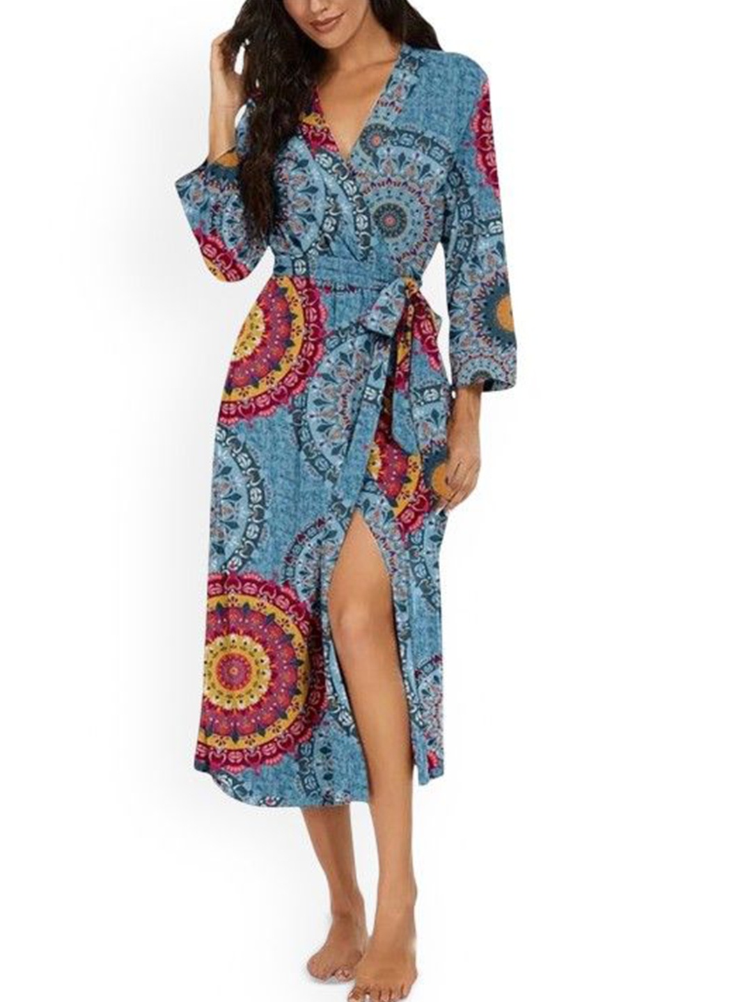 

Softwrap Printed Nightdress, Blue