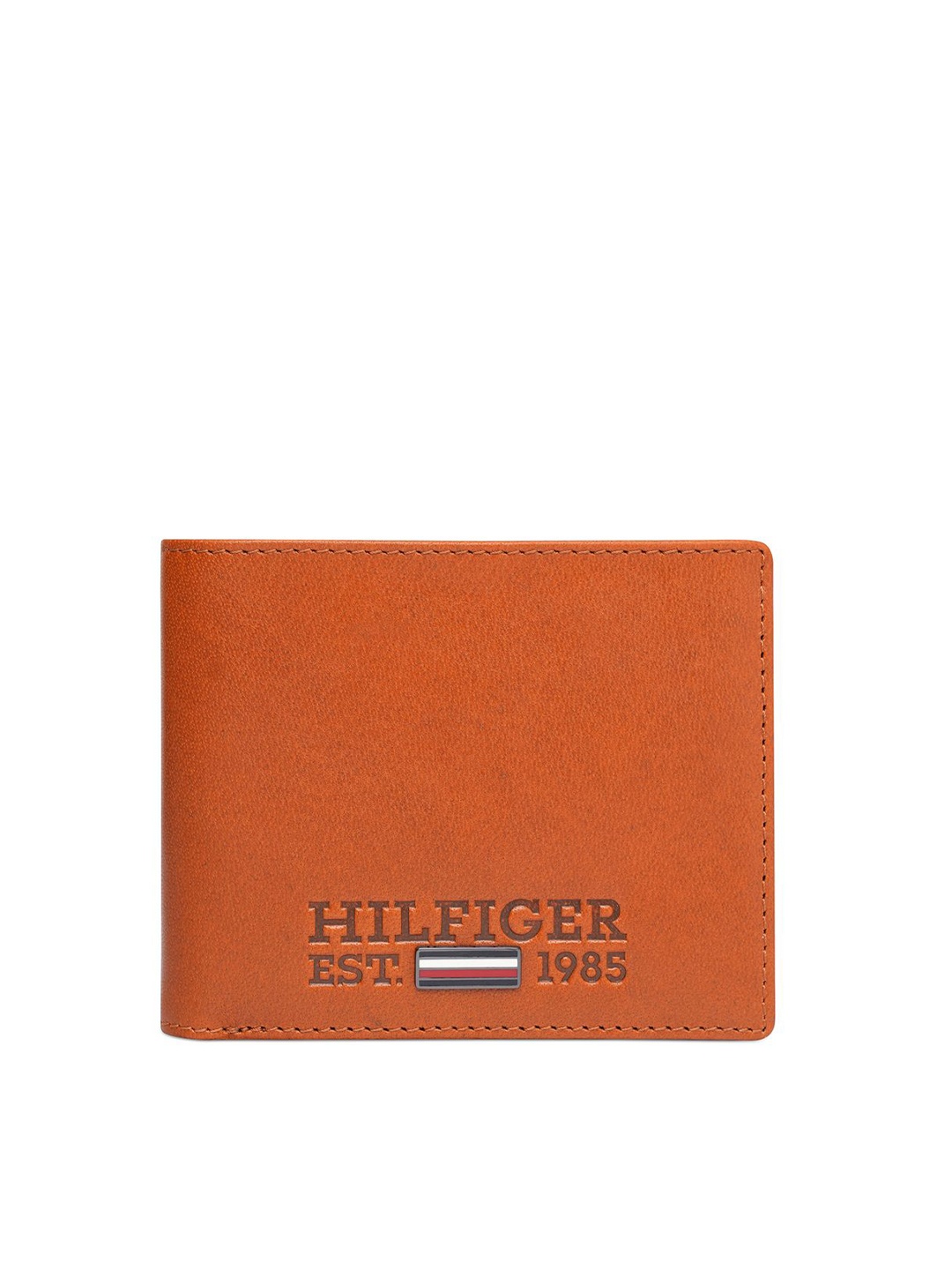 

Tommy Hilfiger Men Leather Two Fold Wallet, Tan