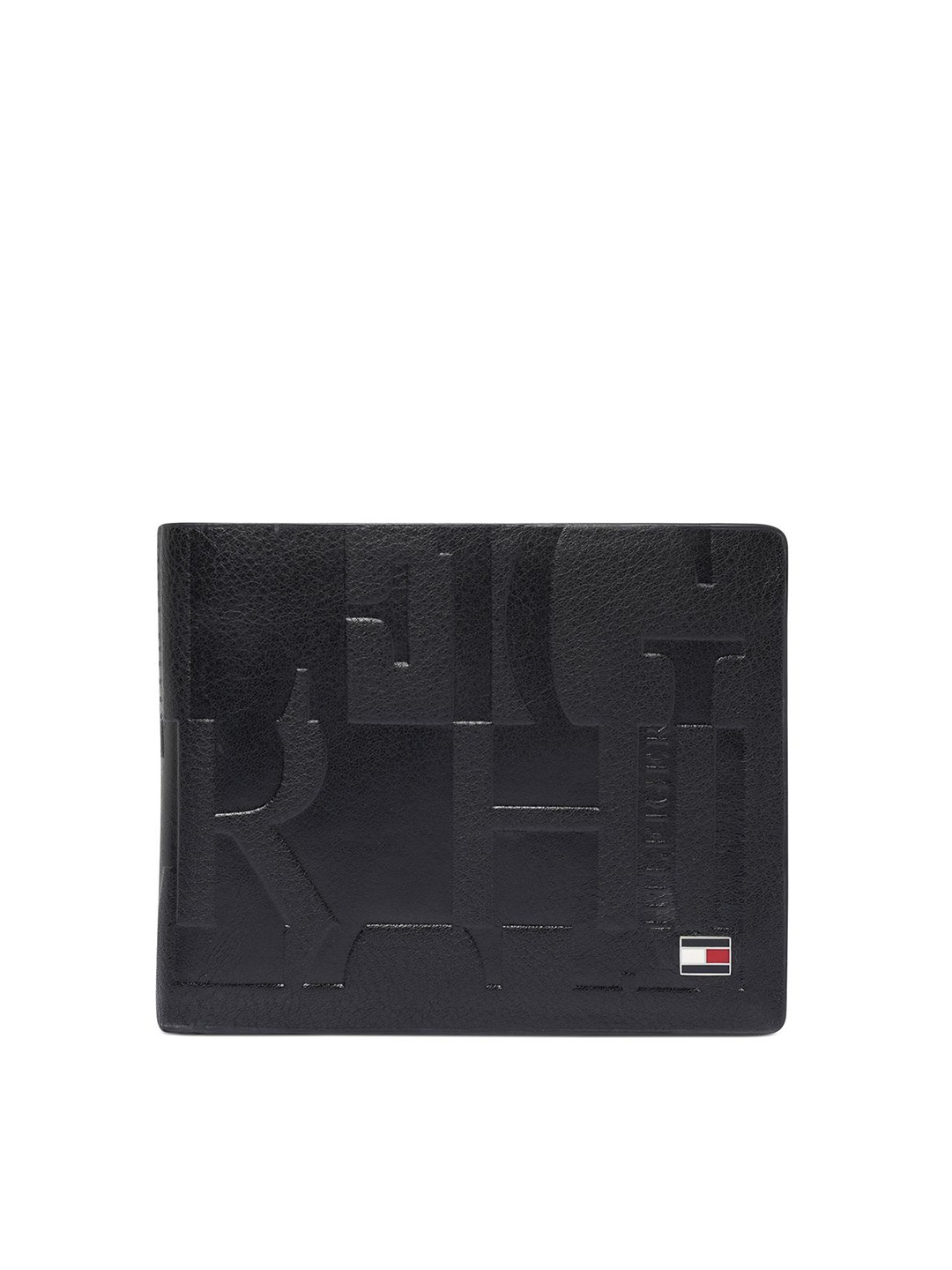 

Tommy Hilfiger Men Leather Two Fold Wallet, Black
