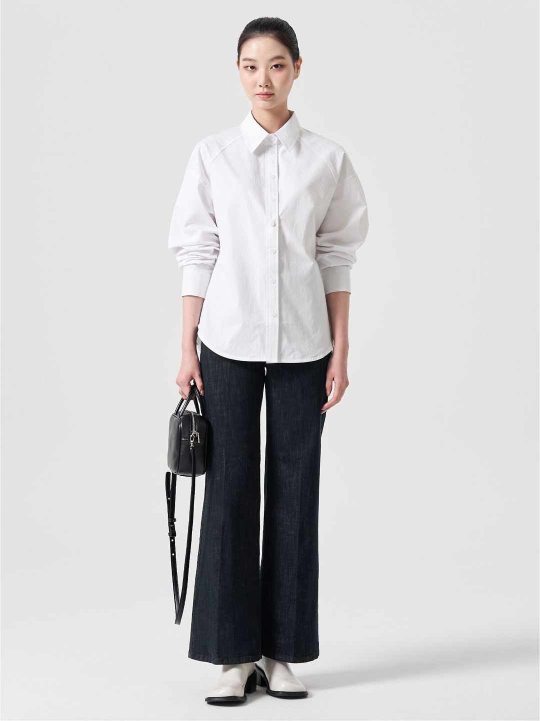 

BAESD Women Relaxed Fit Spread Collar Solid Cotton Casual Shirt, White