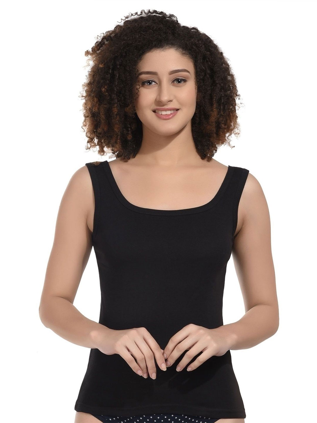 

BODYMIST Cotton Tank Top, Black