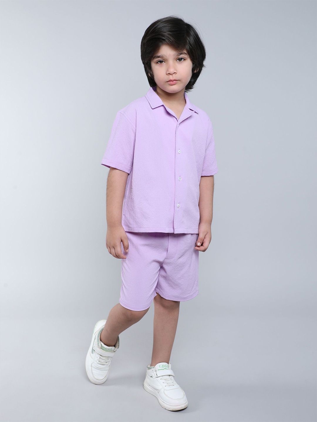 

taffykids Boys T-shirt with Shorts, Lavender